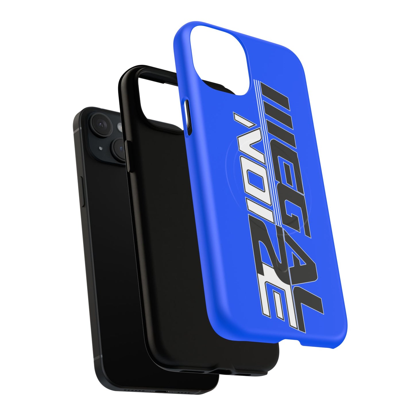 Illegal NoiZe Electric Blue Tough Magnetic iPhone Case
