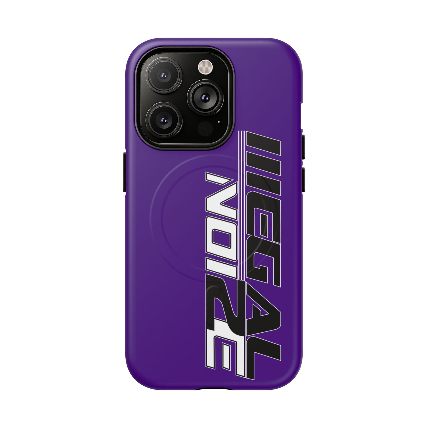 Illegal NoiZe Deep Purple Tough Magnetic iPhone Case