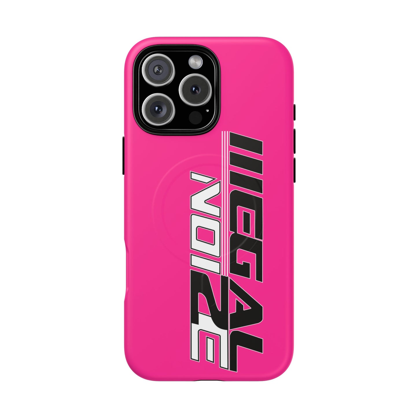 Illegal NoiZe Hot Pink Tough Magnetic iPhone Case