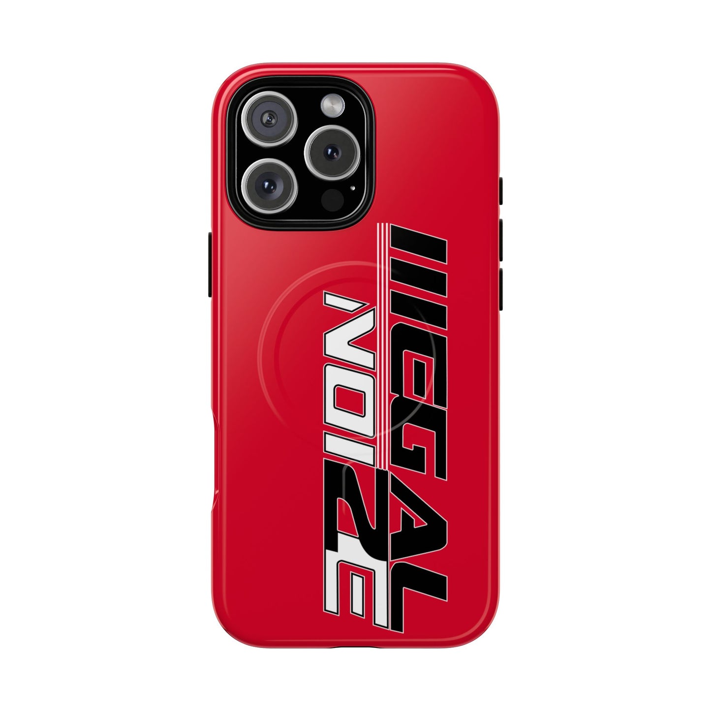 Illegal NoiZe Racing Red Tough Magnetic iPhone Case
