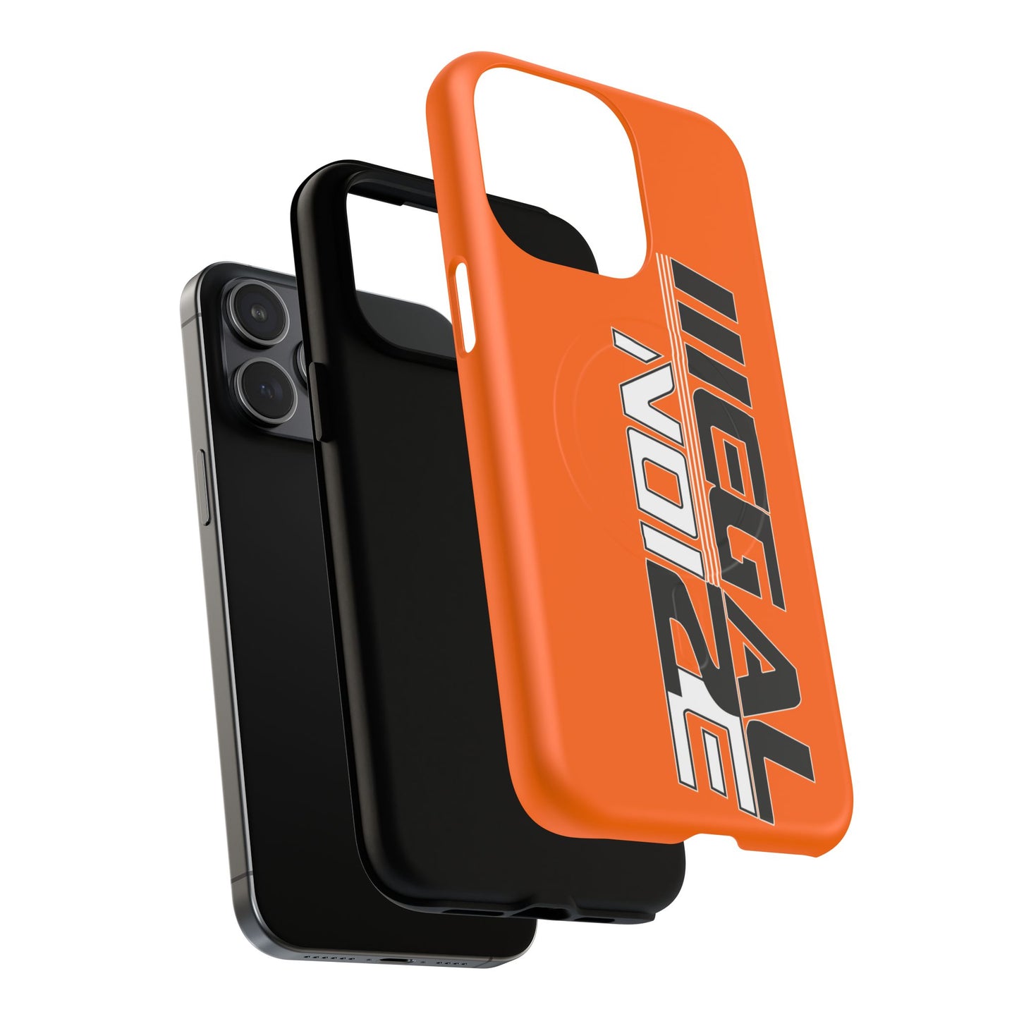 Illegal NoiZe Cosmic Orange Tough Magnetic iPhone Case