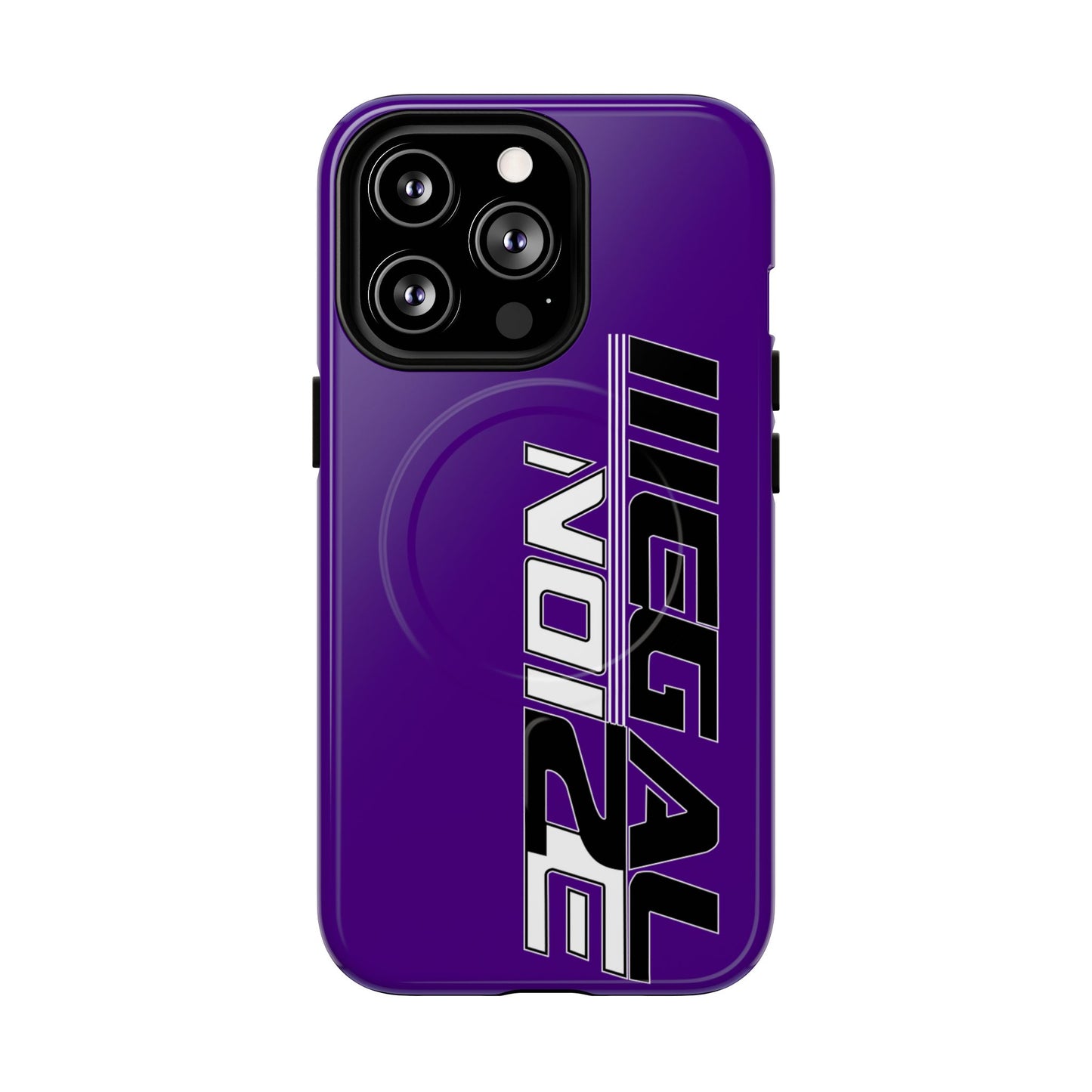 Illegal NoiZe Deep Purple Tough Magnetic iPhone Case