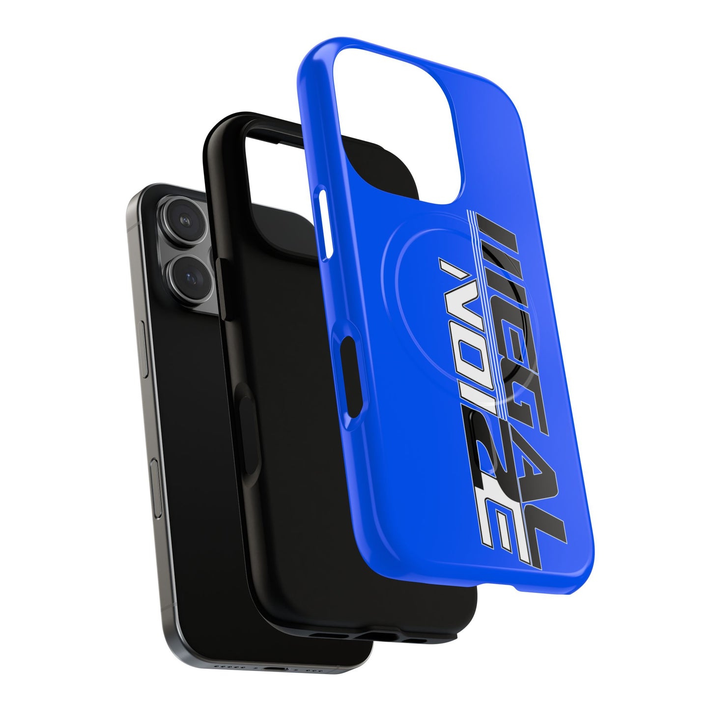Illegal NoiZe Electric Blue Tough Magnetic iPhone Case