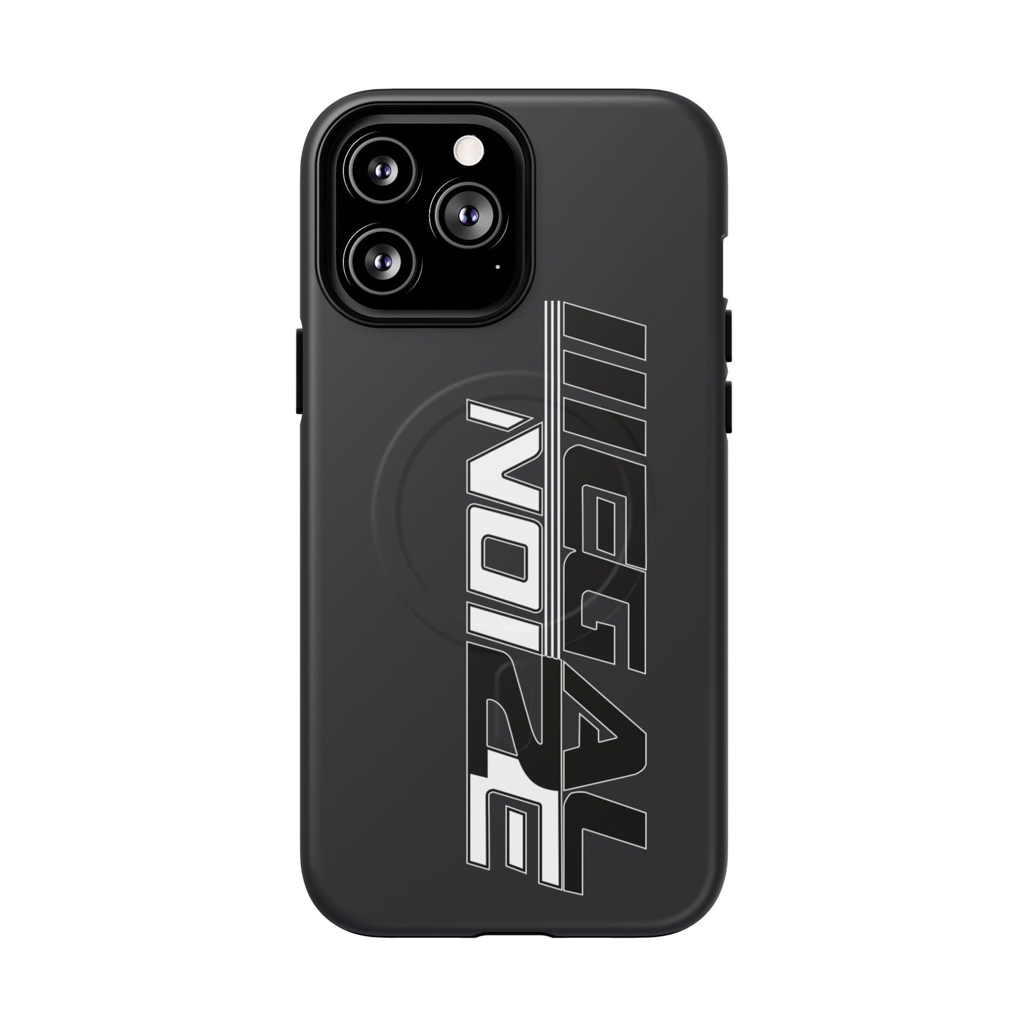 Illegal NoiZe Gunmetal Graphite Tough Magnetic iPhone Case
