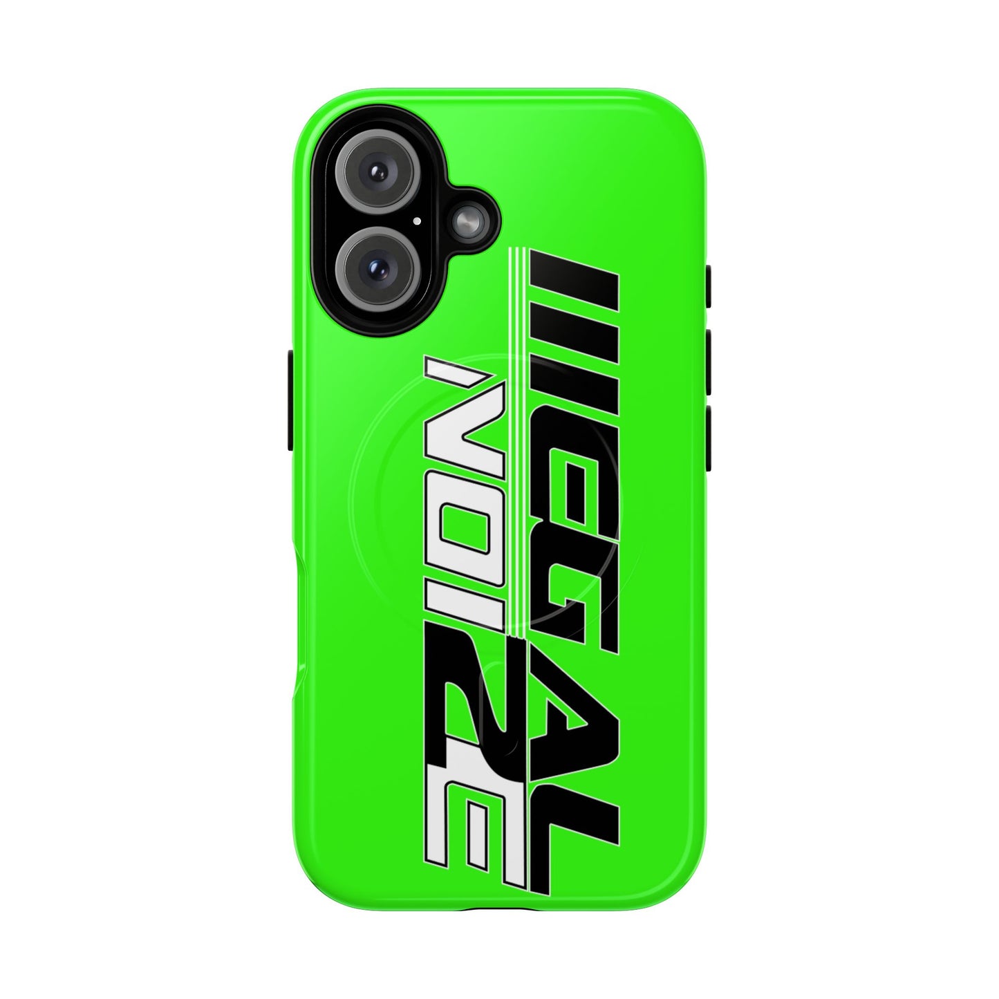 Illegal NoiZe Neon Green Tough Magnetic iPhone Case