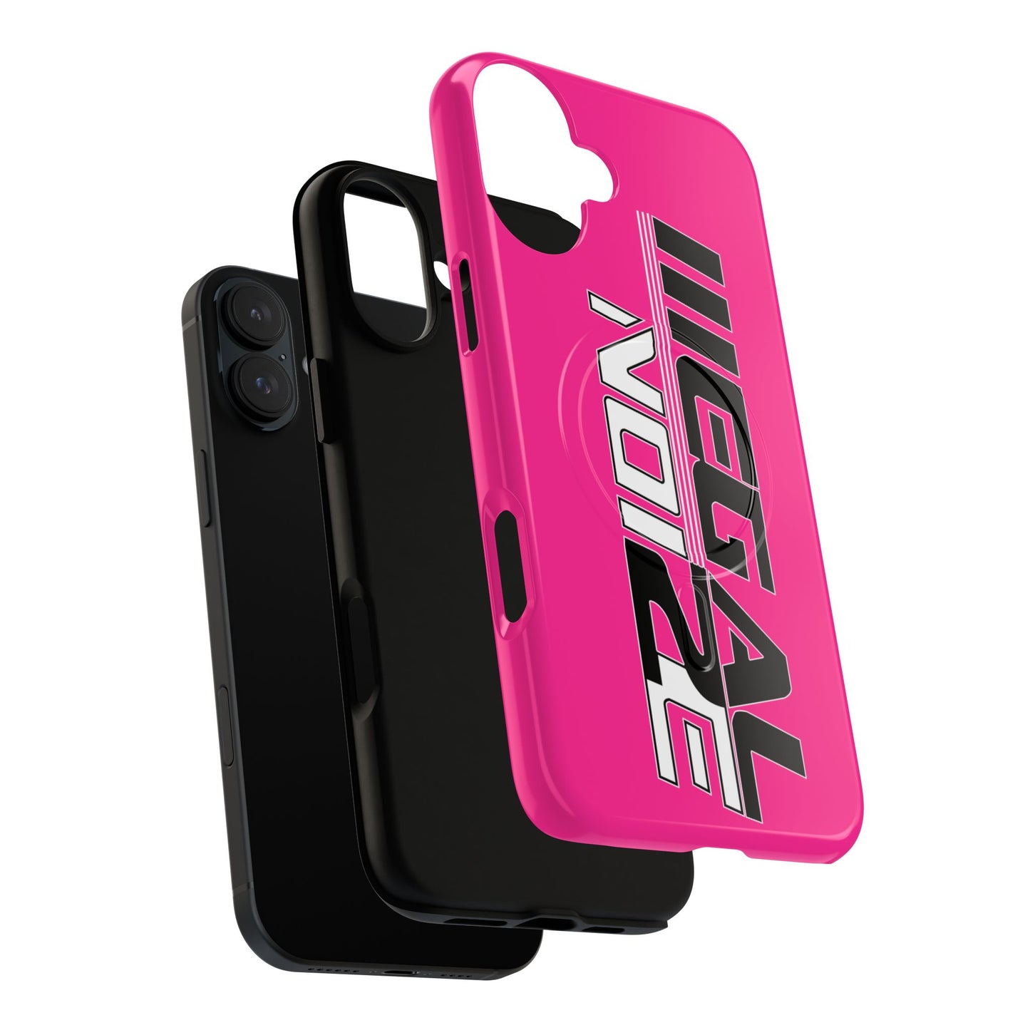 Illegal NoiZe Hot Pink Tough Magnetic iPhone Case