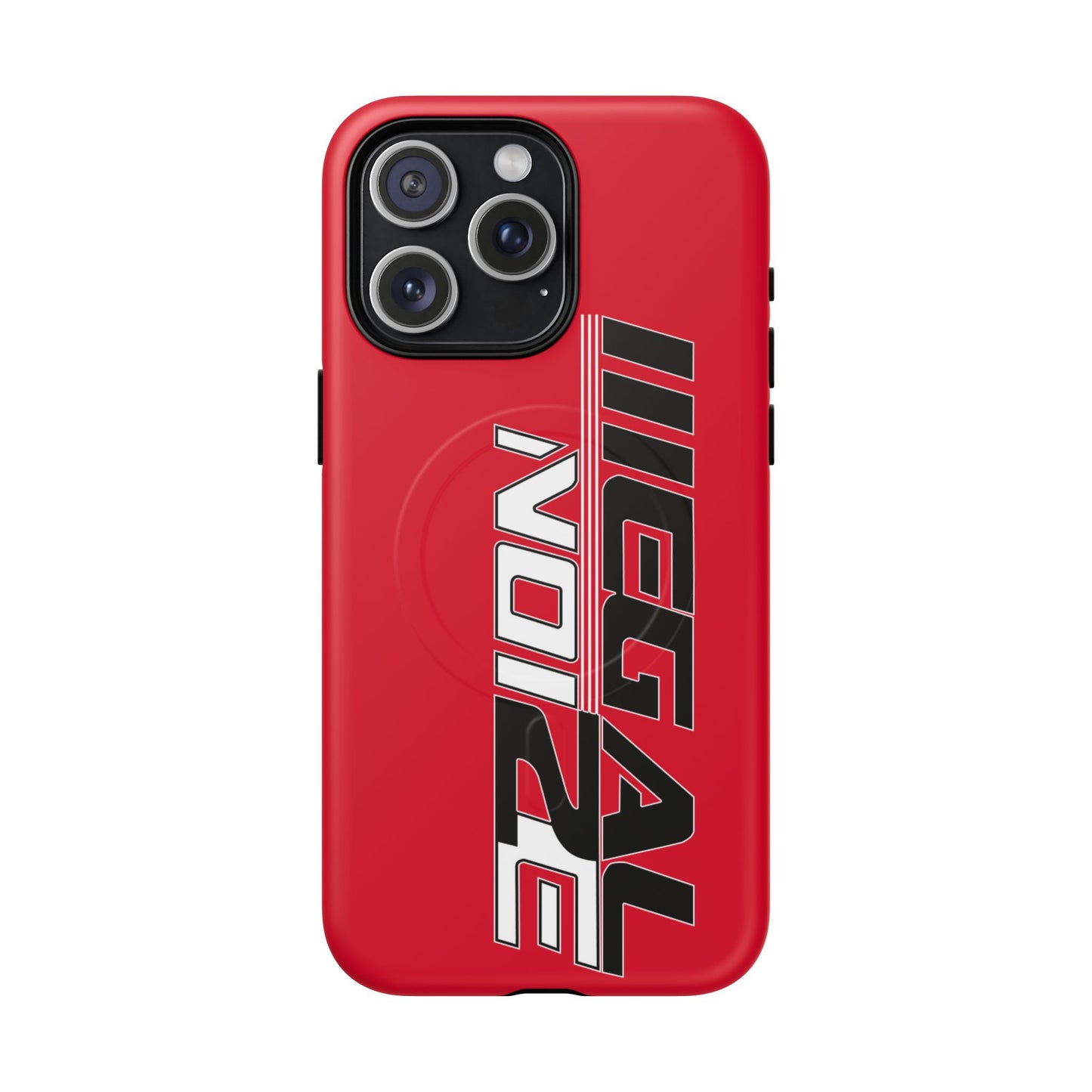 Illegal NoiZe Racing Red Tough Magnetic iPhone Case