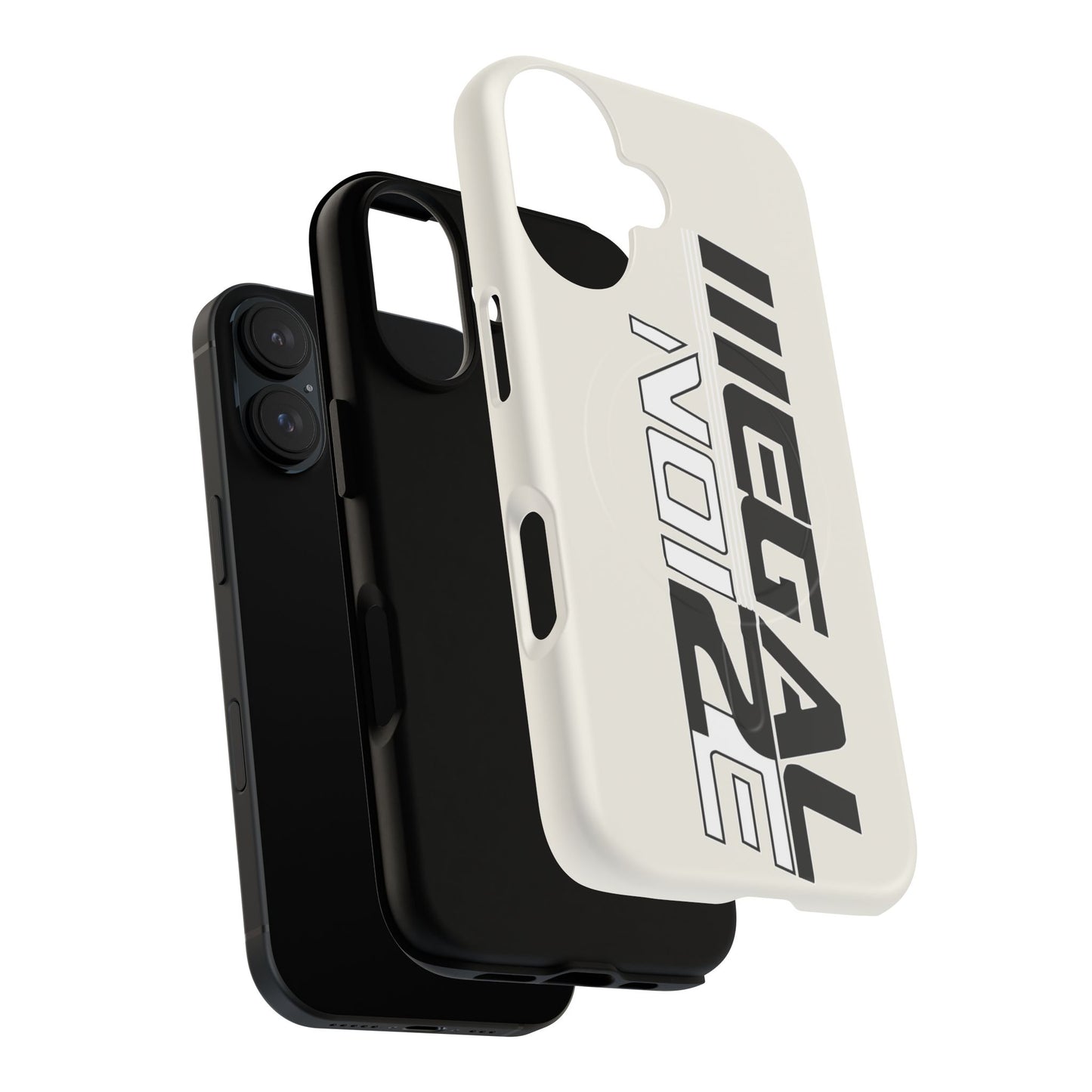 Illegal NoiZe Frost White Tough Magnetic iPhone Case