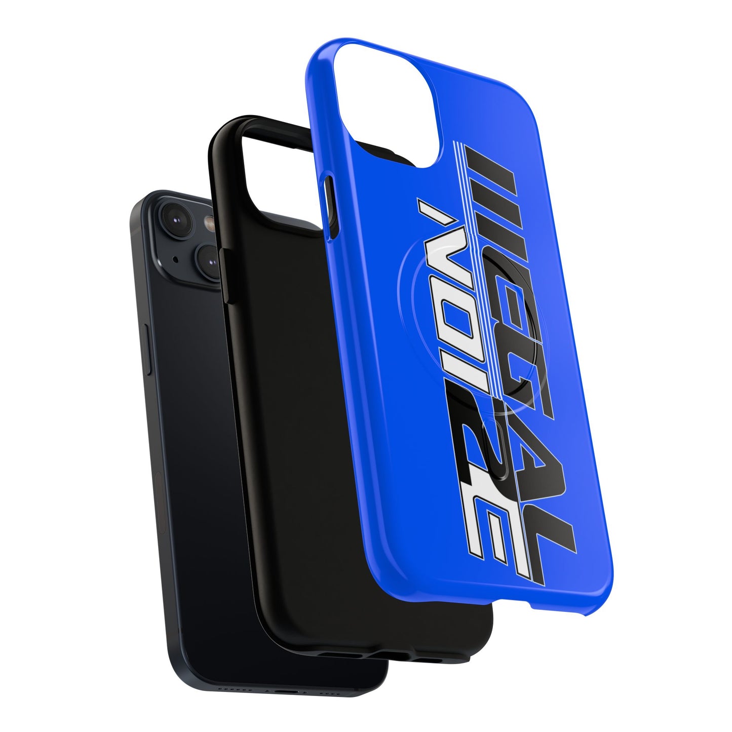 Illegal NoiZe Electric Blue Tough Magnetic iPhone Case