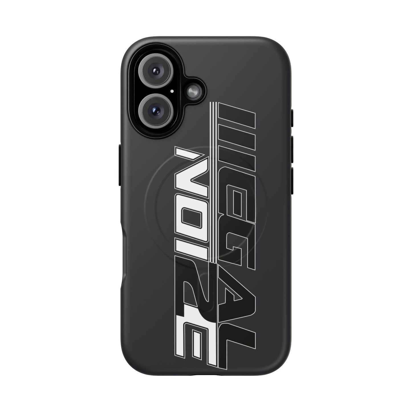Illegal NoiZe Gunmetal Graphite Tough Magnetic iPhone Case