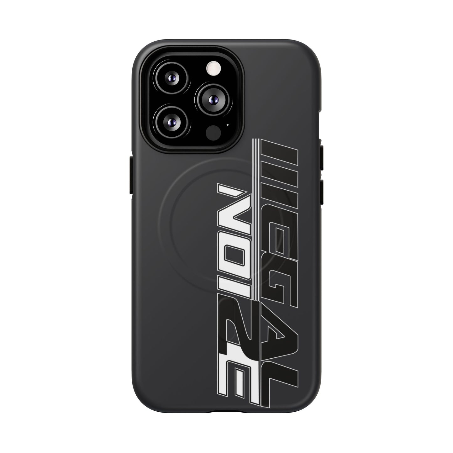 Illegal NoiZe Gunmetal Graphite Tough Magnetic iPhone Case