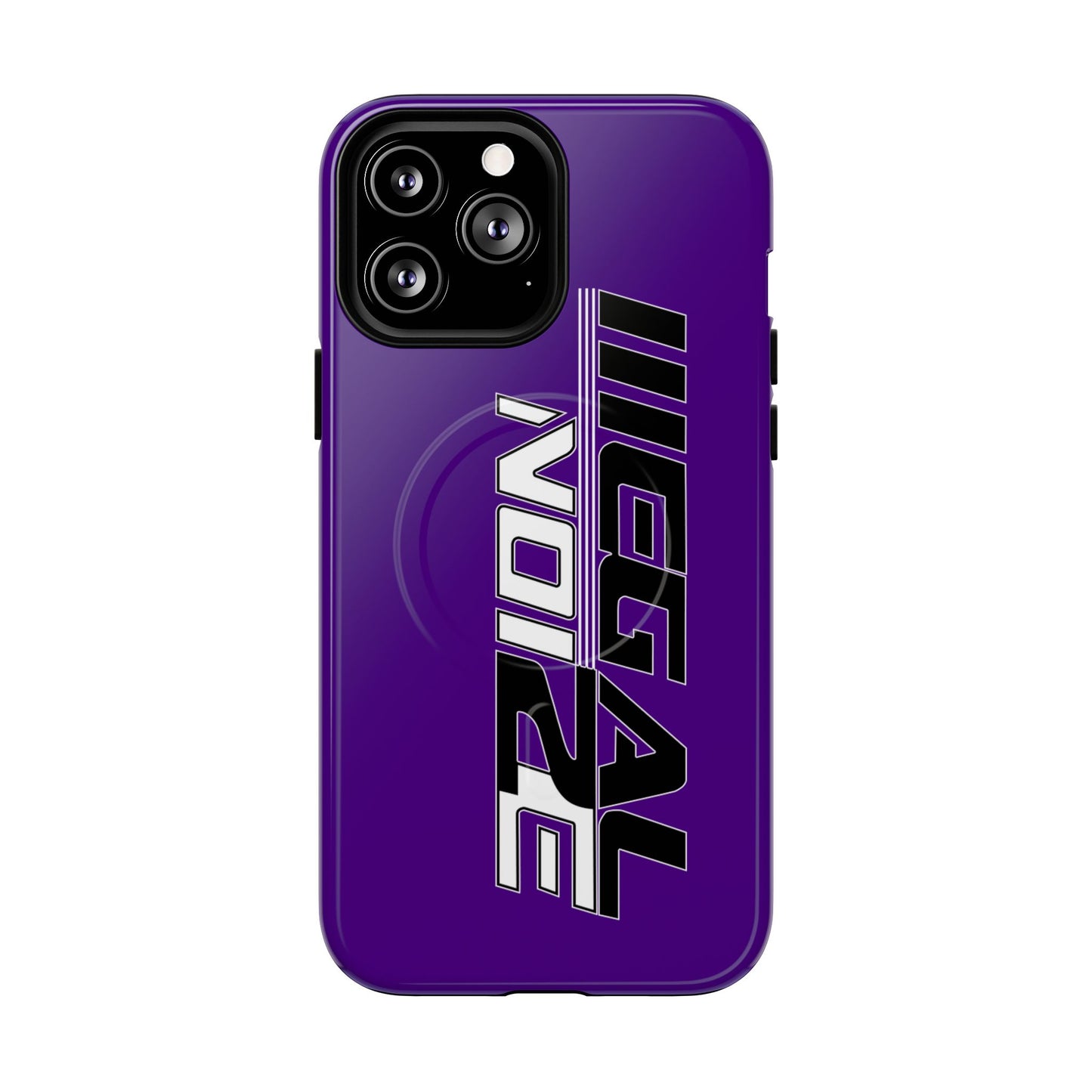 Illegal NoiZe Deep Purple Tough Magnetic iPhone Case