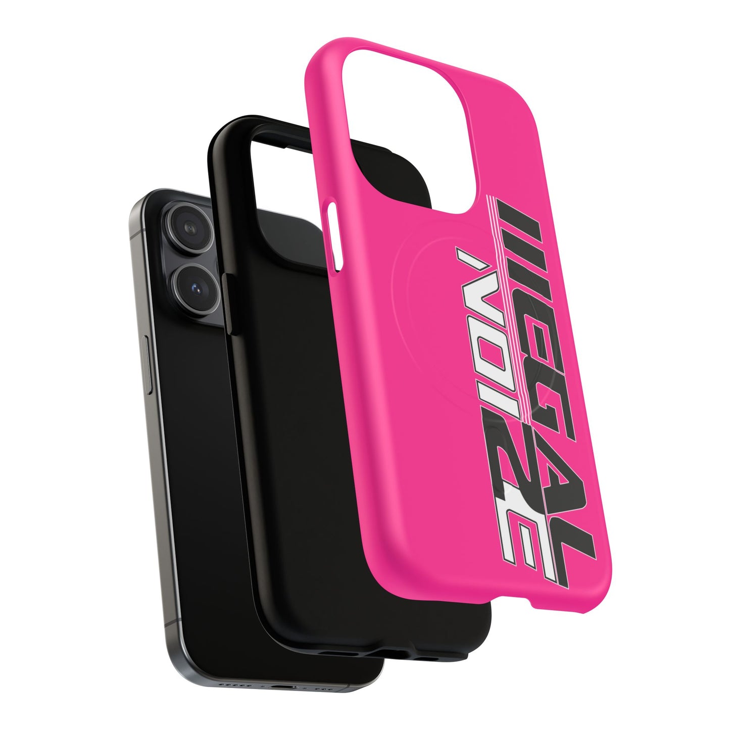 Illegal NoiZe Hot Pink Tough Magnetic iPhone Case