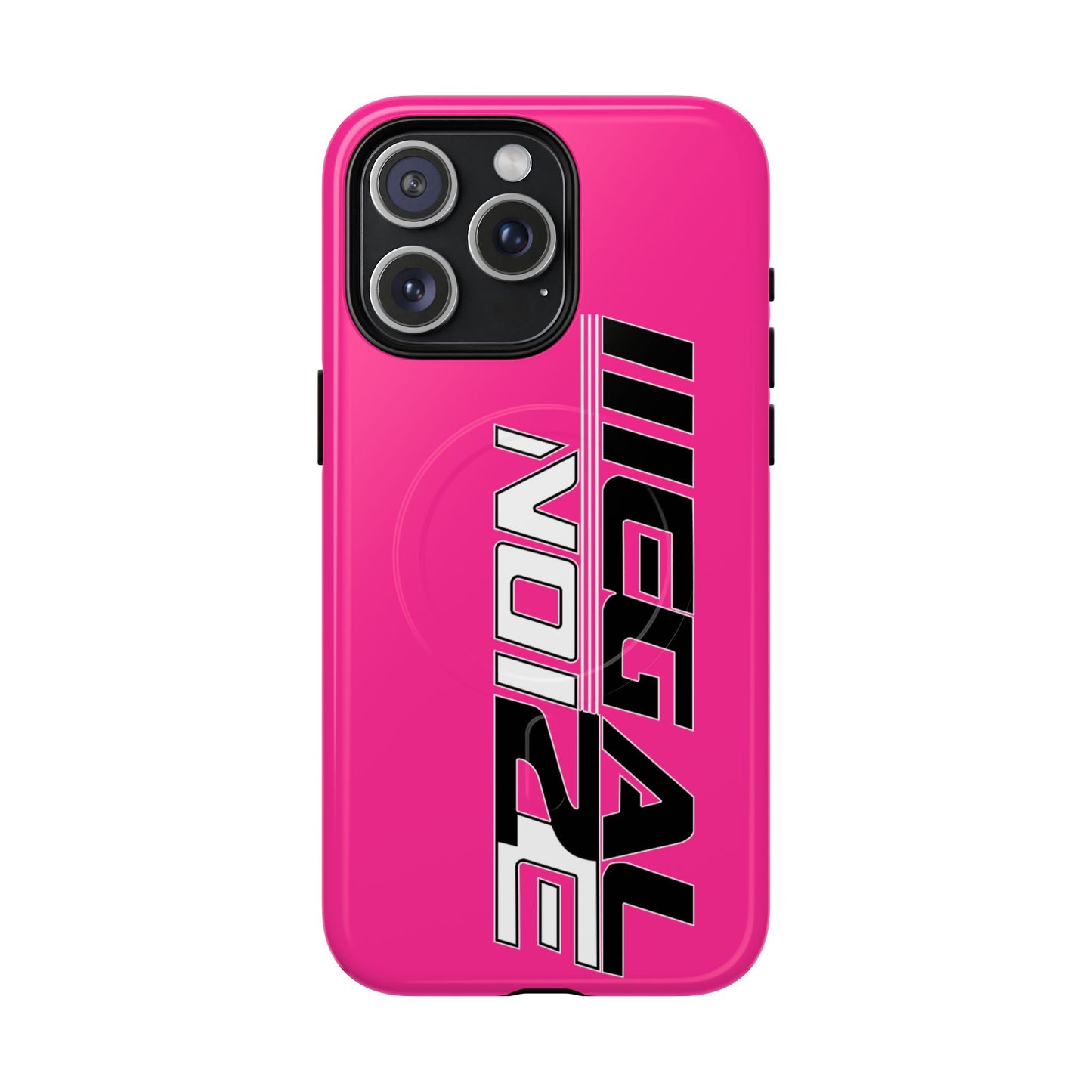 Illegal NoiZe Hot Pink Tough Magnetic iPhone Case