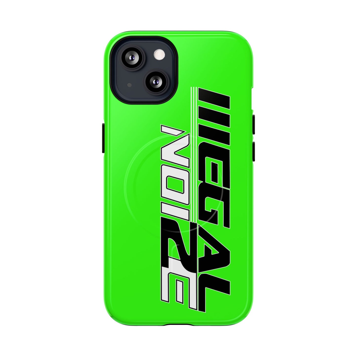 Illegal NoiZe Neon Green Tough Magnetic iPhone Case