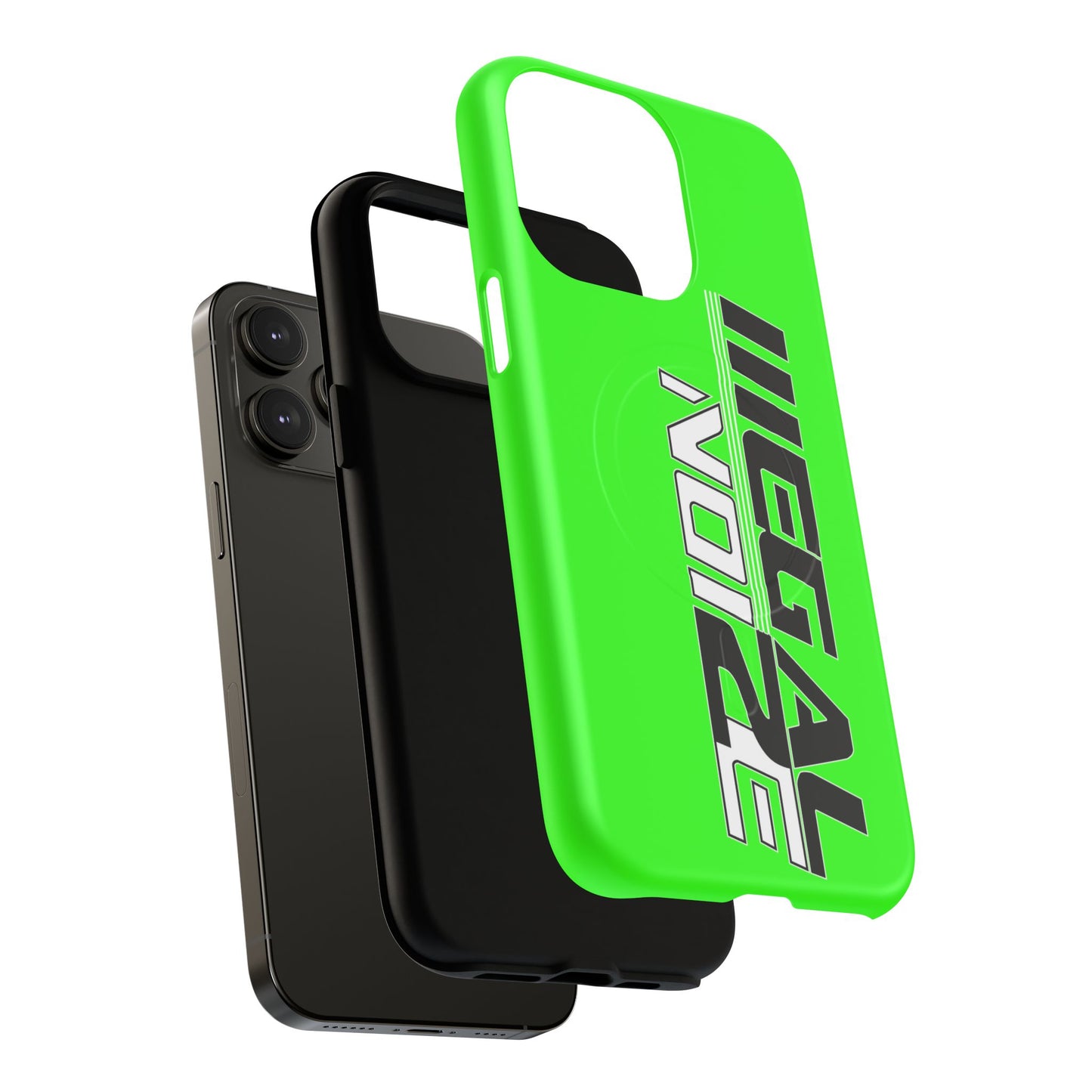 Illegal NoiZe Neon Green Tough Magnetic iPhone Case