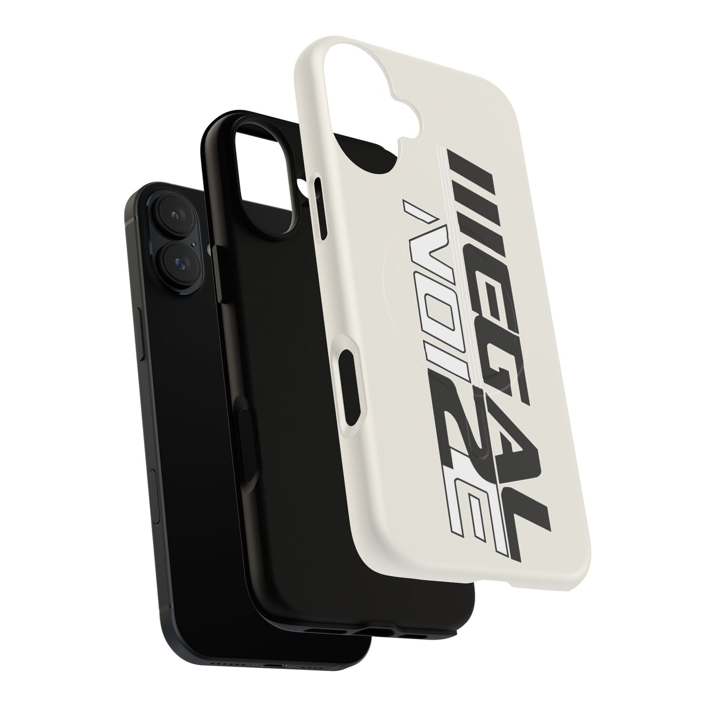 Illegal NoiZe Frost White Tough Magnetic iPhone Case