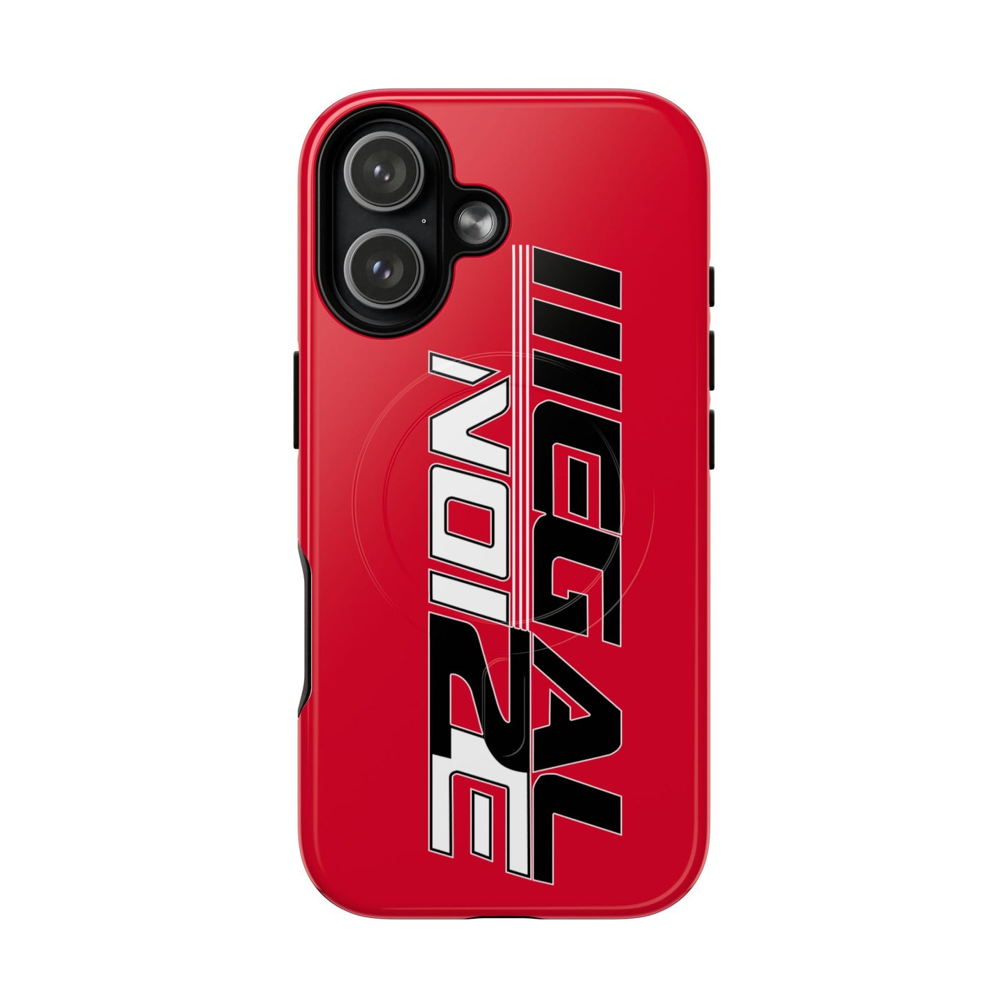 Illegal NoiZe Racing Red Tough Magnetic iPhone Case