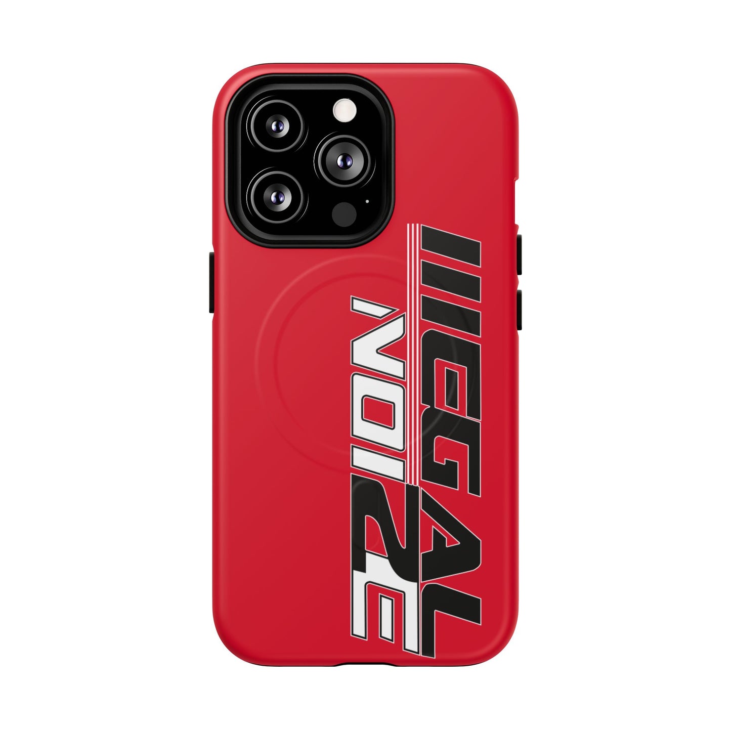 Illegal NoiZe Racing Red Tough Magnetic iPhone Case