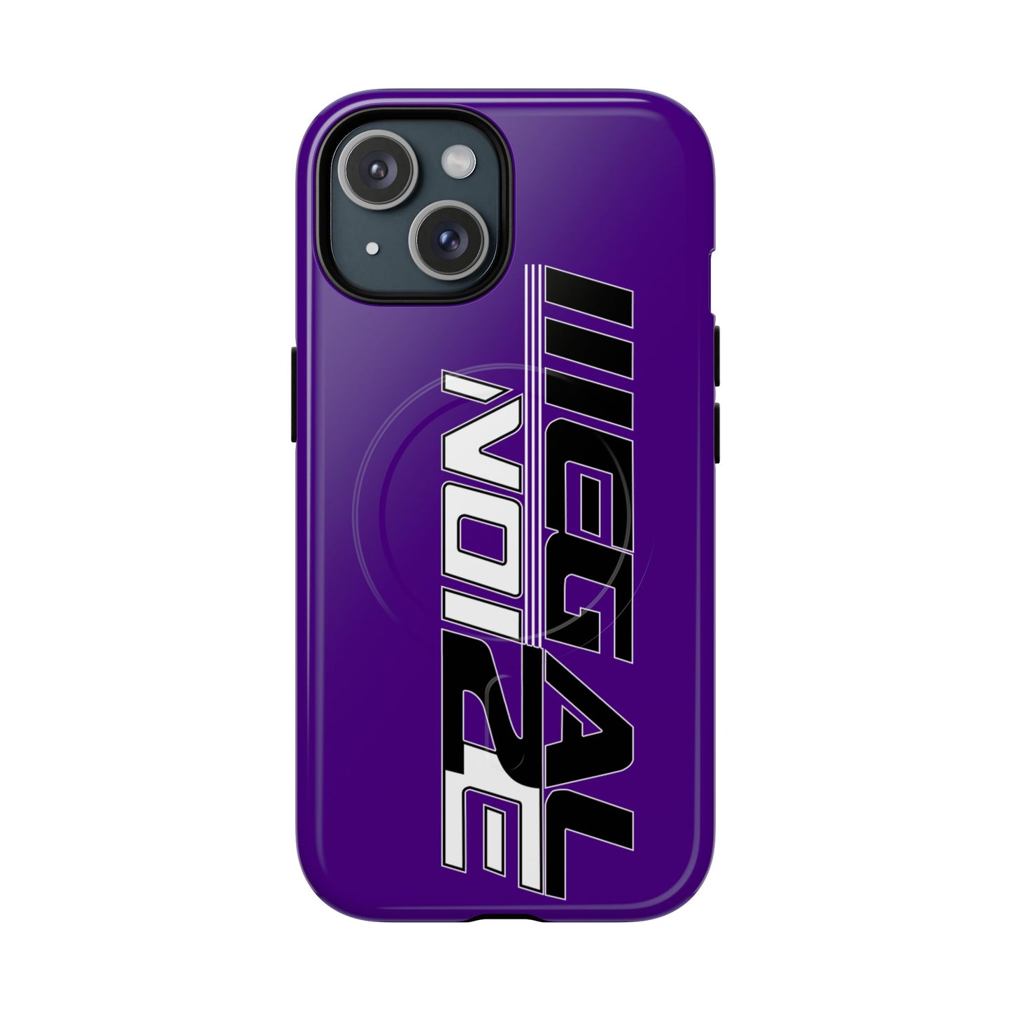 Illegal NoiZe Deep Purple Tough Magnetic iPhone Case