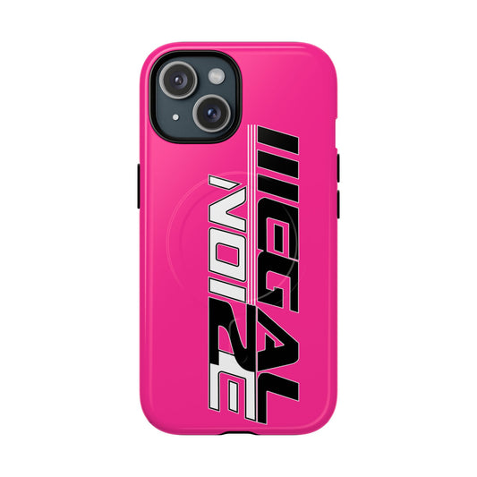 Illegal NoiZe Hot Pink Tough Magnetic iPhone Case