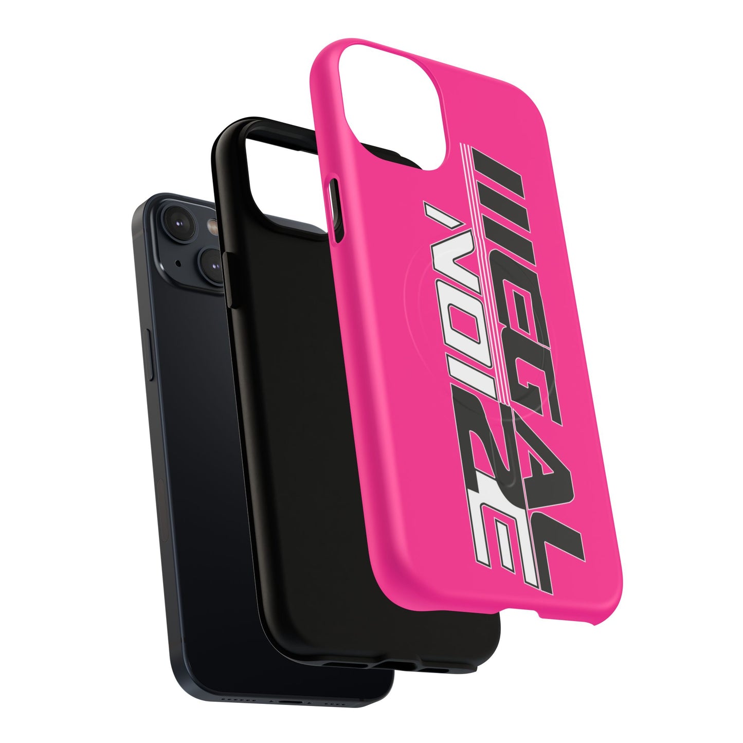 Illegal NoiZe Hot Pink Tough Magnetic iPhone Case