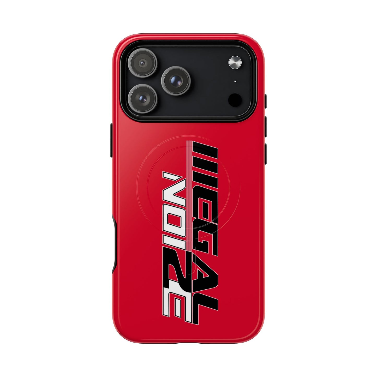 Illegal NoiZe Racing Red Tough Magnetic iPhone Case