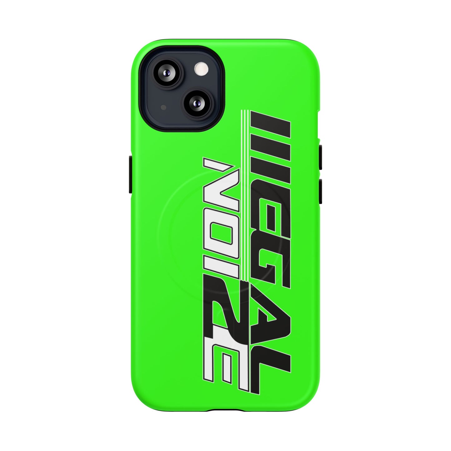 Illegal NoiZe Neon Green Tough Magnetic iPhone Case