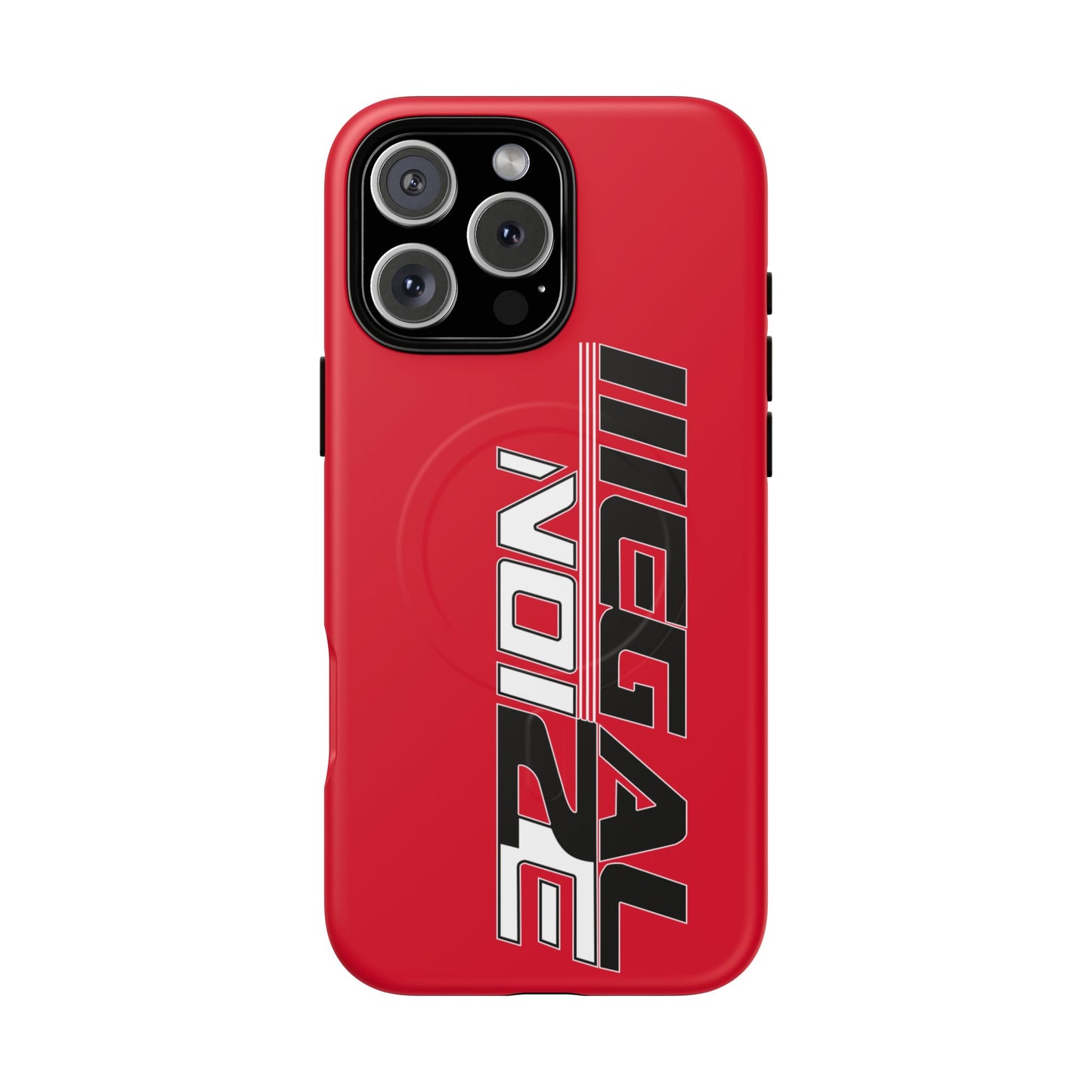 Illegal NoiZe Racing Red Tough Magnetic iPhone Case