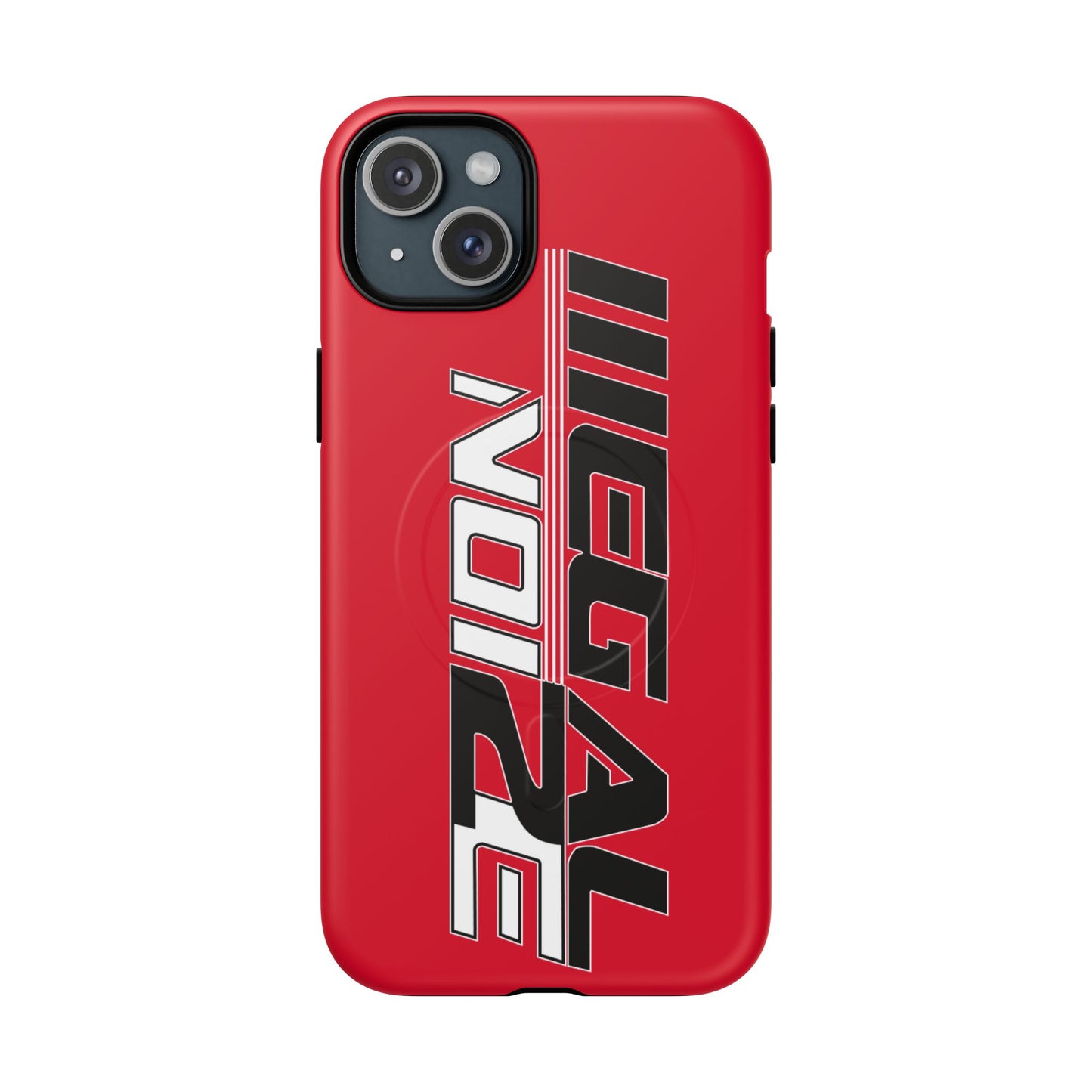 Illegal NoiZe Racing Red Tough Magnetic iPhone Case