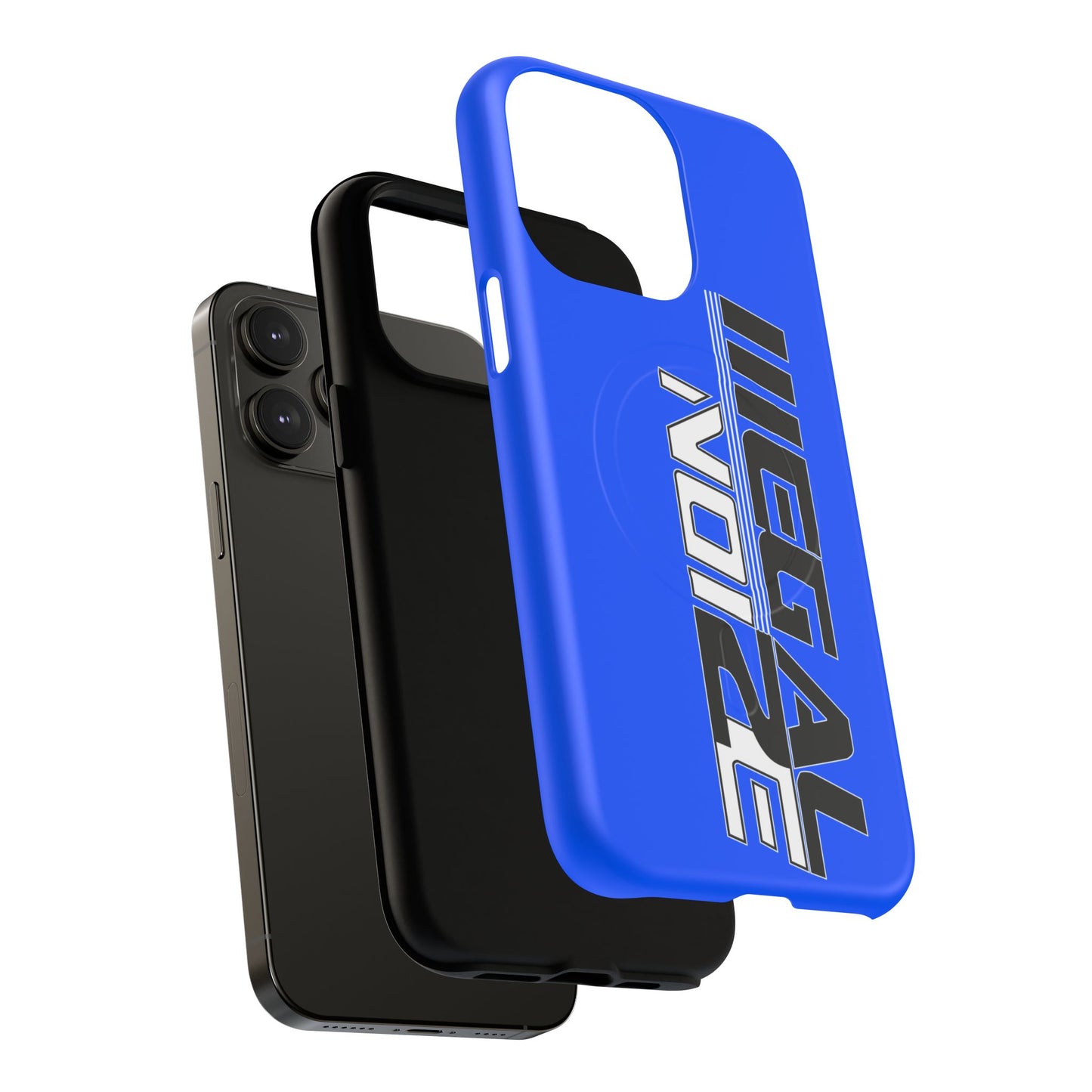 Illegal NoiZe Electric Blue Tough Magnetic iPhone Case
