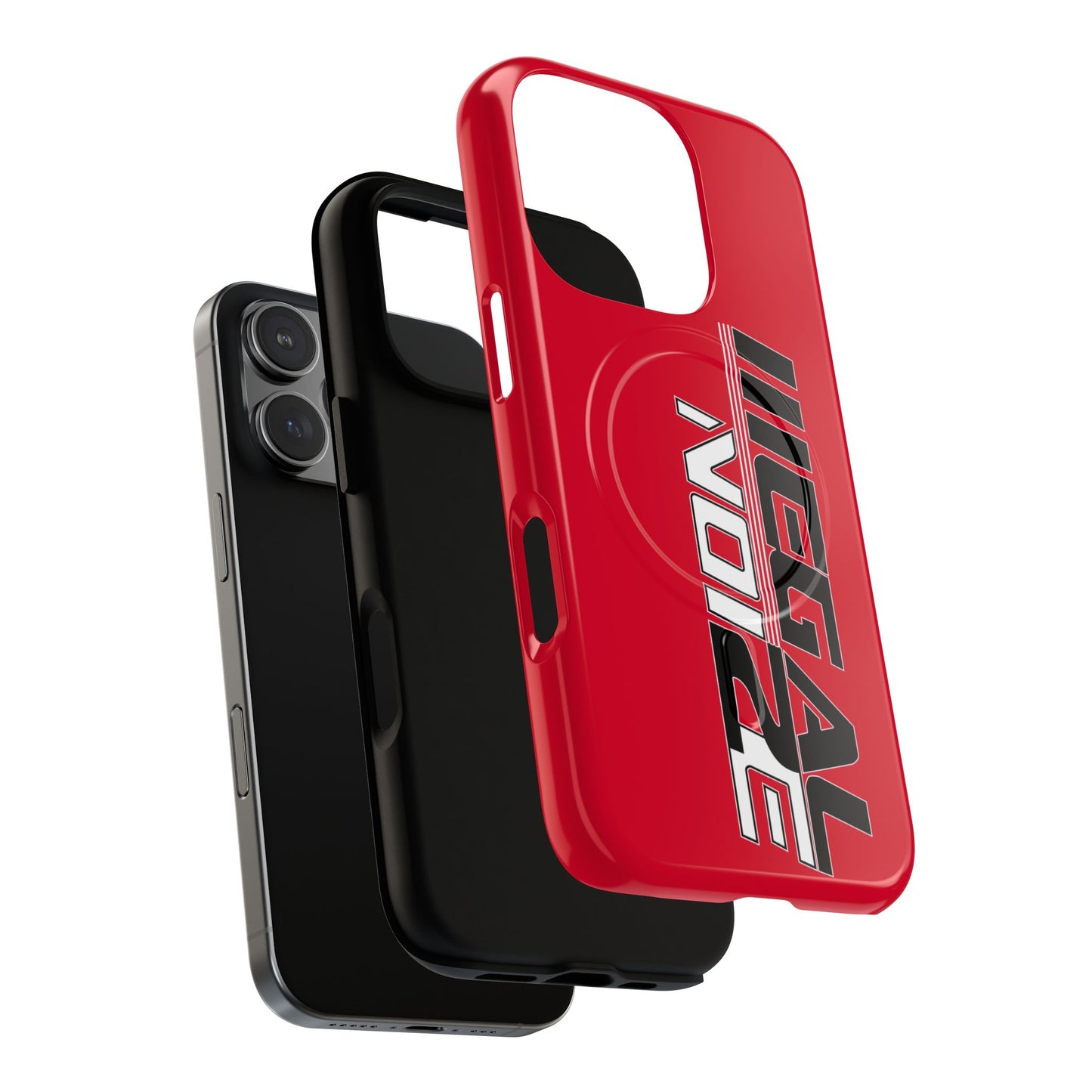 Illegal NoiZe Racing Red Tough Magnetic iPhone Case