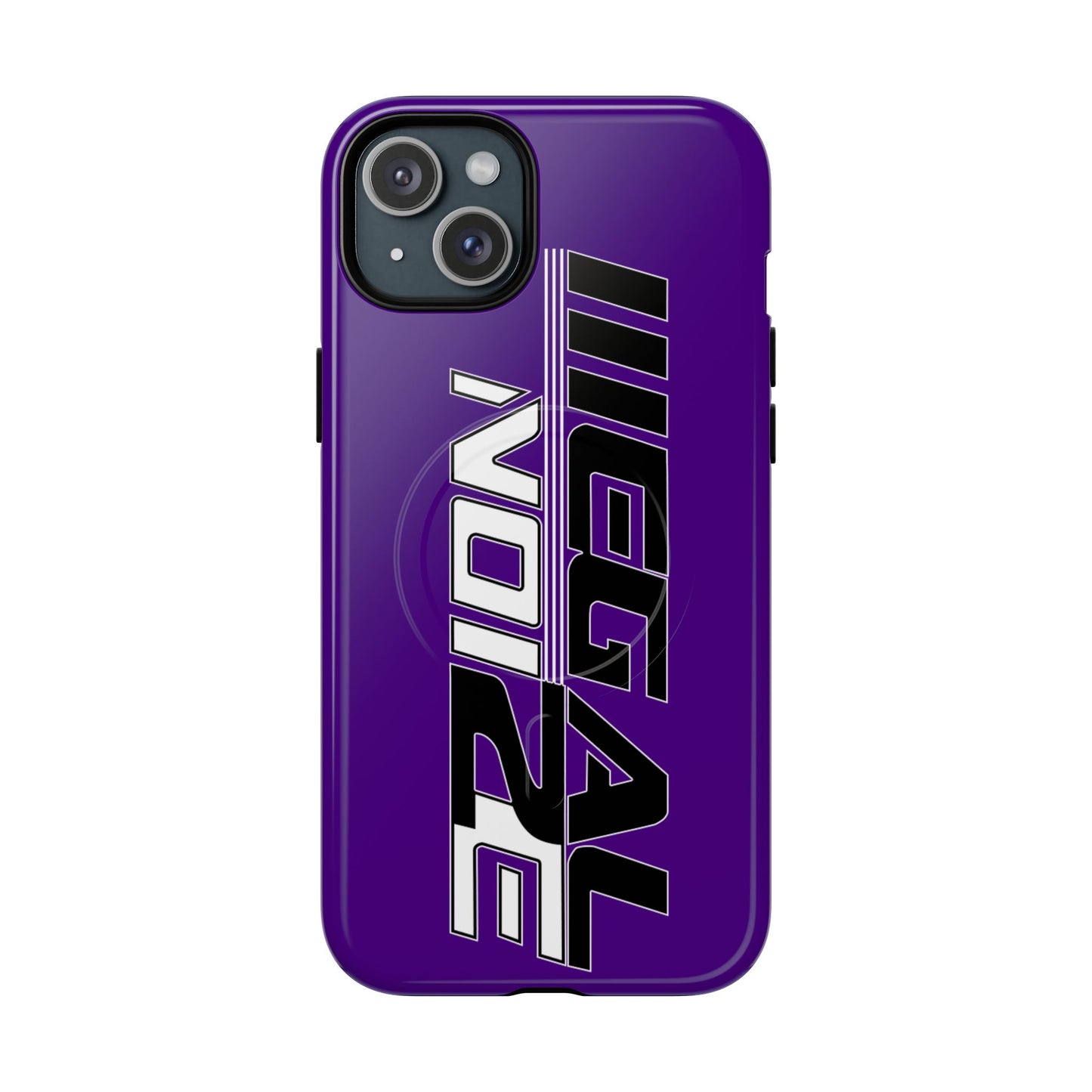 Illegal NoiZe Deep Purple Tough Magnetic iPhone Case