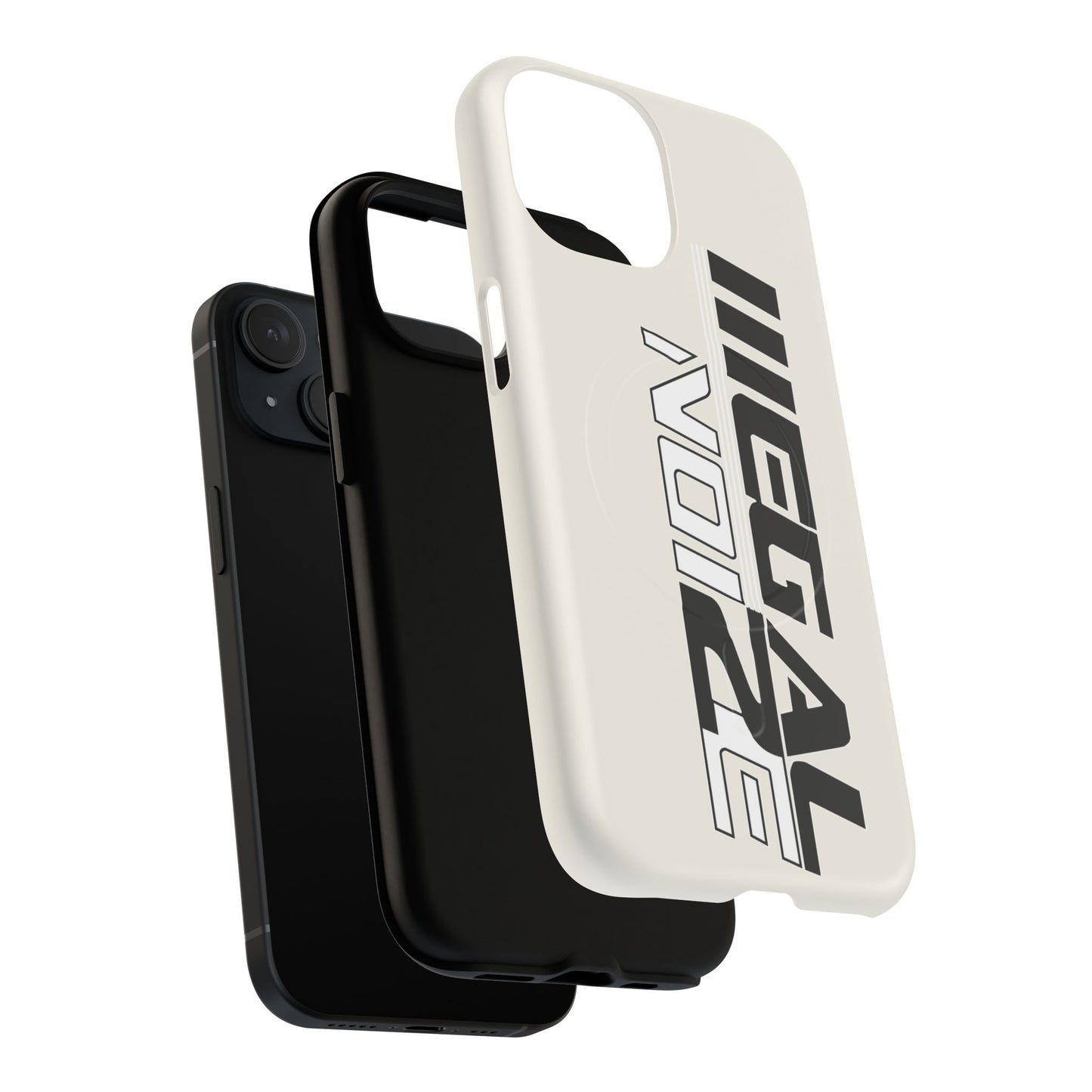 Illegal NoiZe Frost White Tough Magnetic iPhone Case