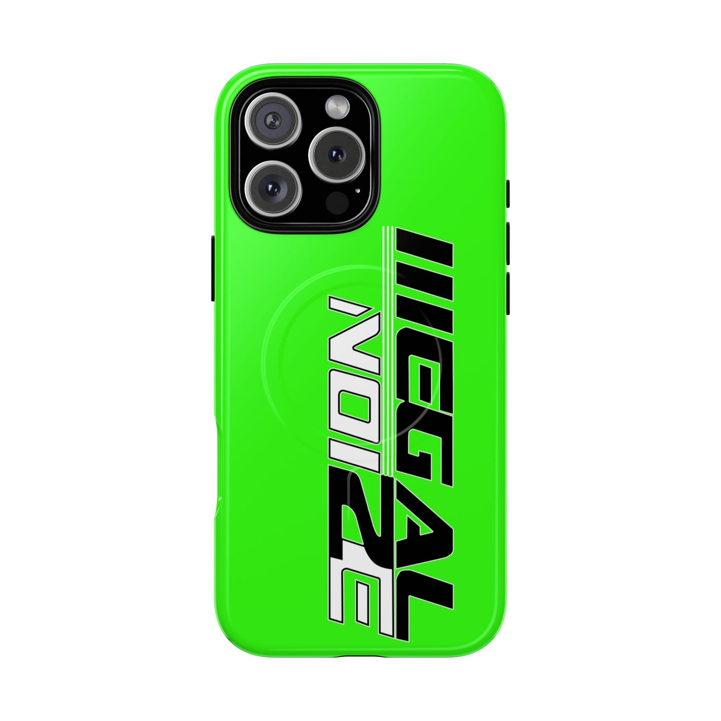 Illegal NoiZe Neon Green Tough Magnetic iPhone Case