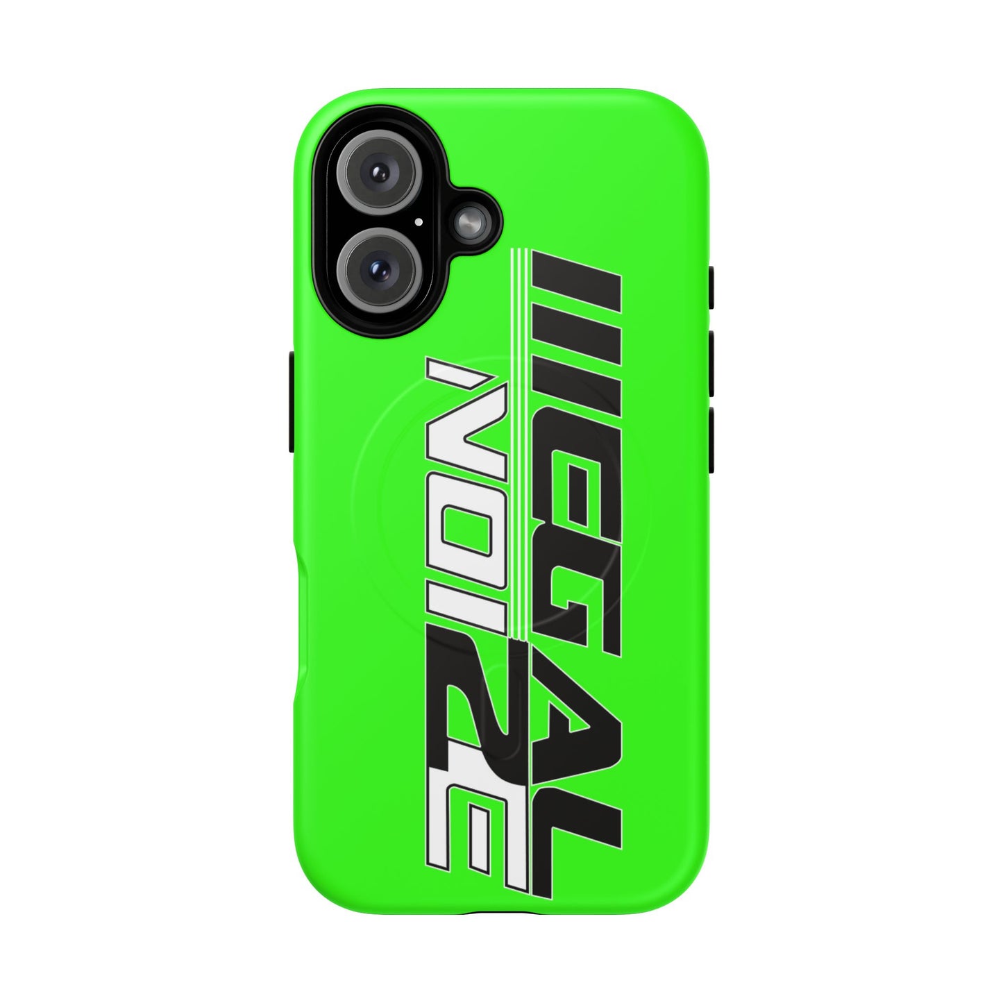 Illegal NoiZe Neon Green Tough Magnetic iPhone Case
