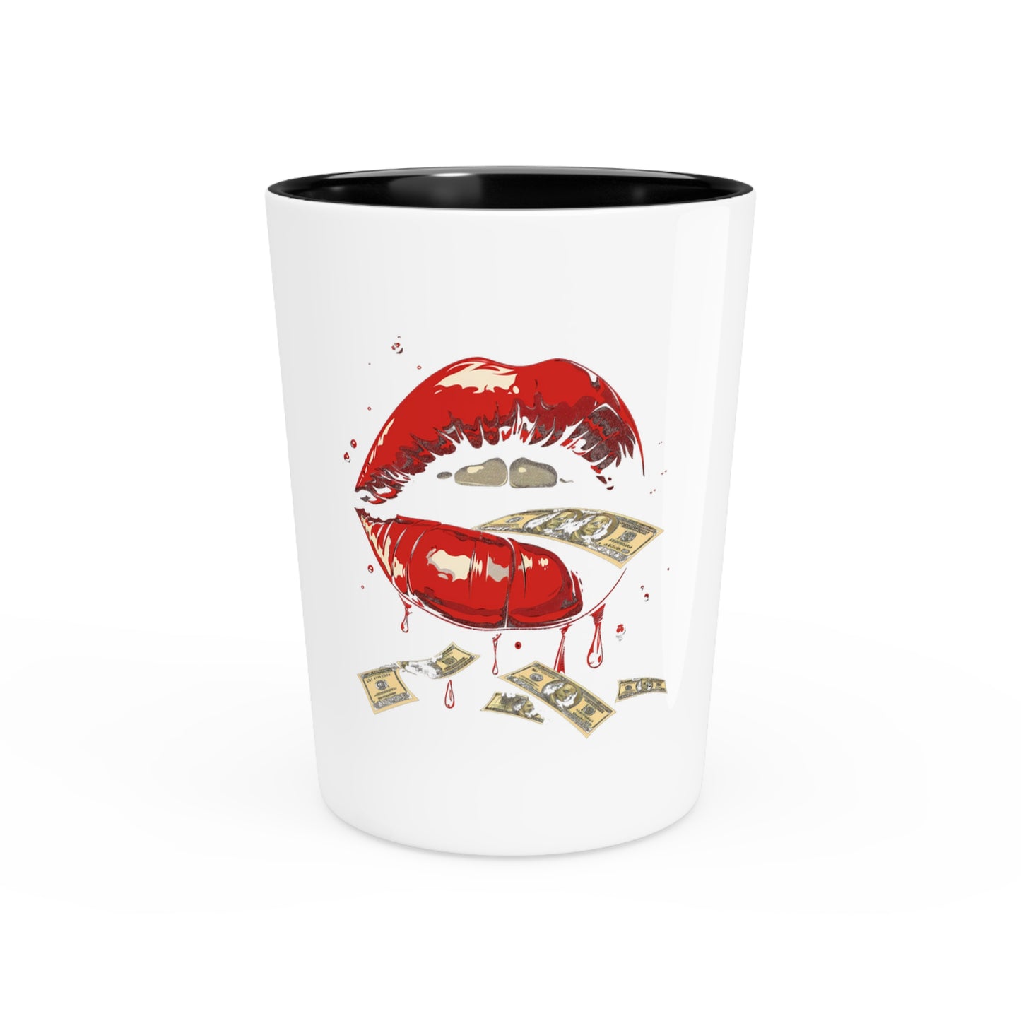 Money Talks Shot Glass