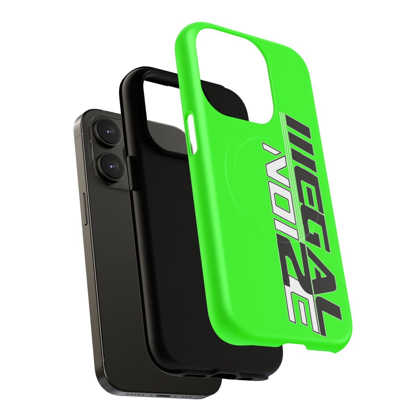 Illegal NoiZe Neon Green Tough Magnetic iPhone Case
