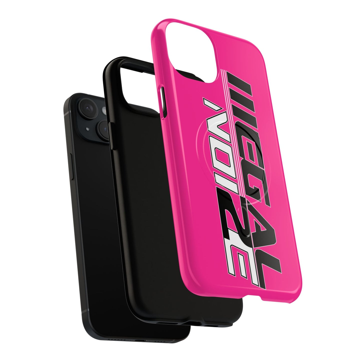 Illegal NoiZe Hot Pink Tough Magnetic iPhone Case