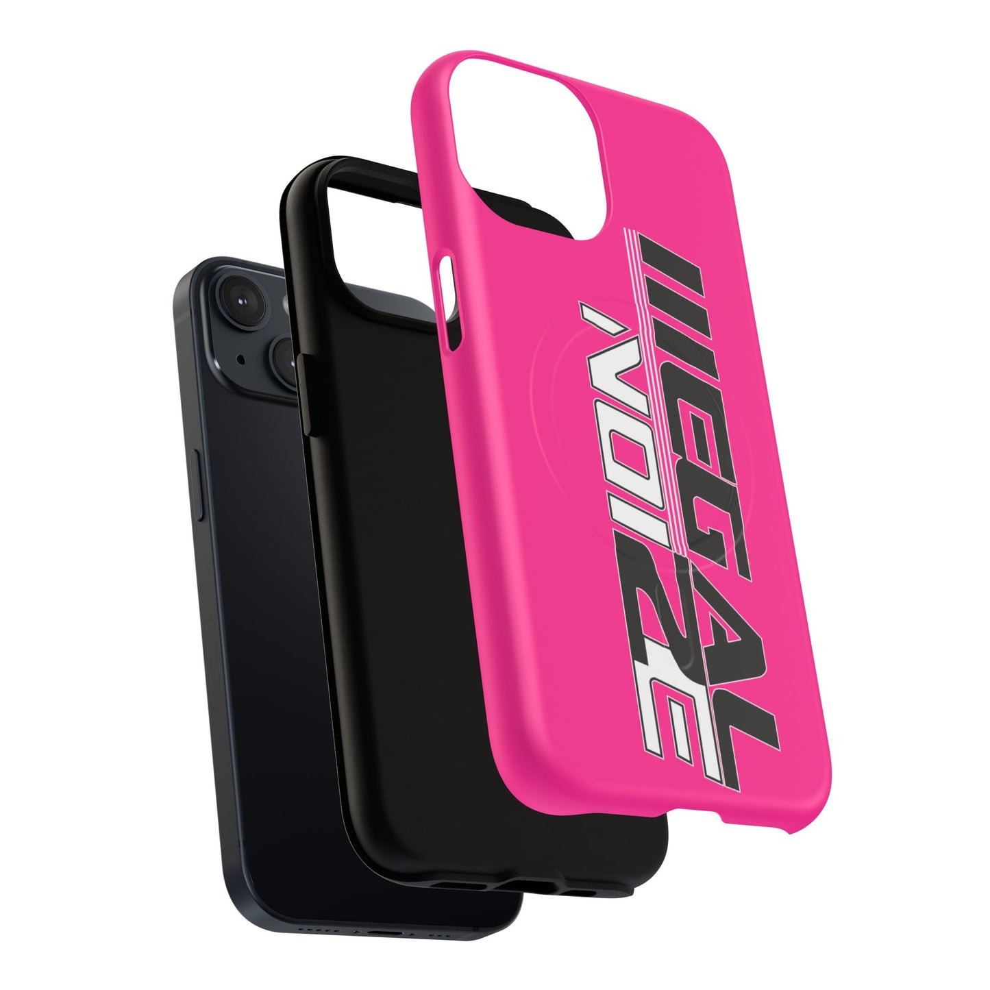 Illegal NoiZe Hot Pink Tough Magnetic iPhone Case