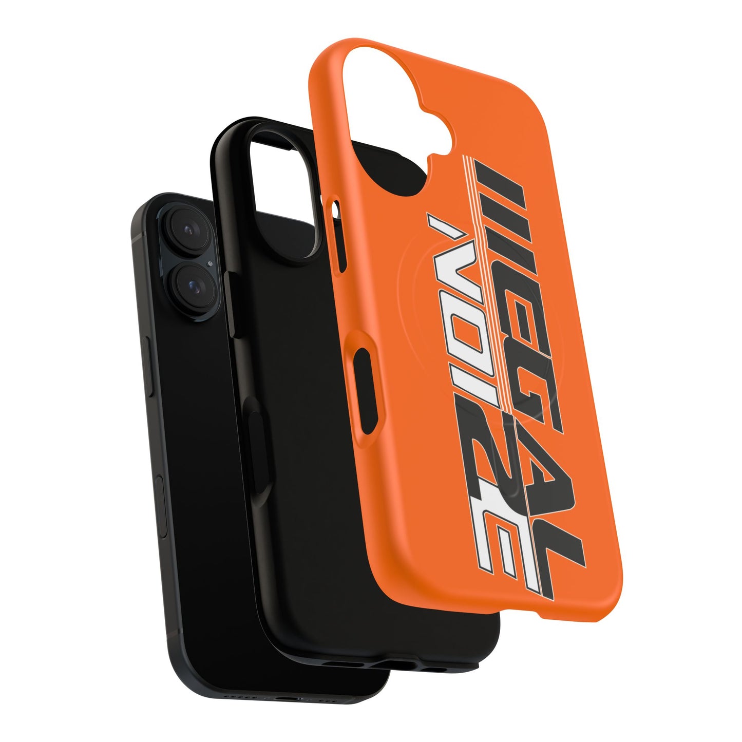 Illegal NoiZe Cosmic Orange Tough Magnetic iPhone Case
