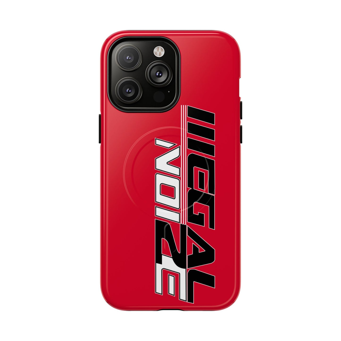 Illegal NoiZe Racing Red Tough Magnetic iPhone Case