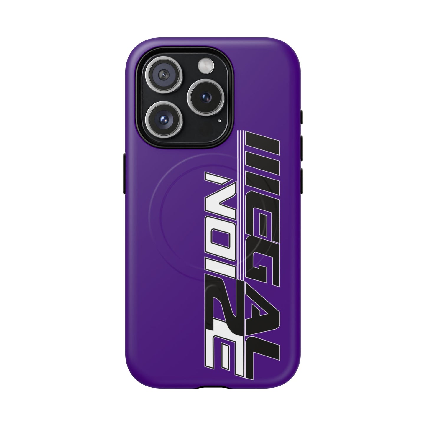 Illegal NoiZe Deep Purple Tough Magnetic iPhone Case