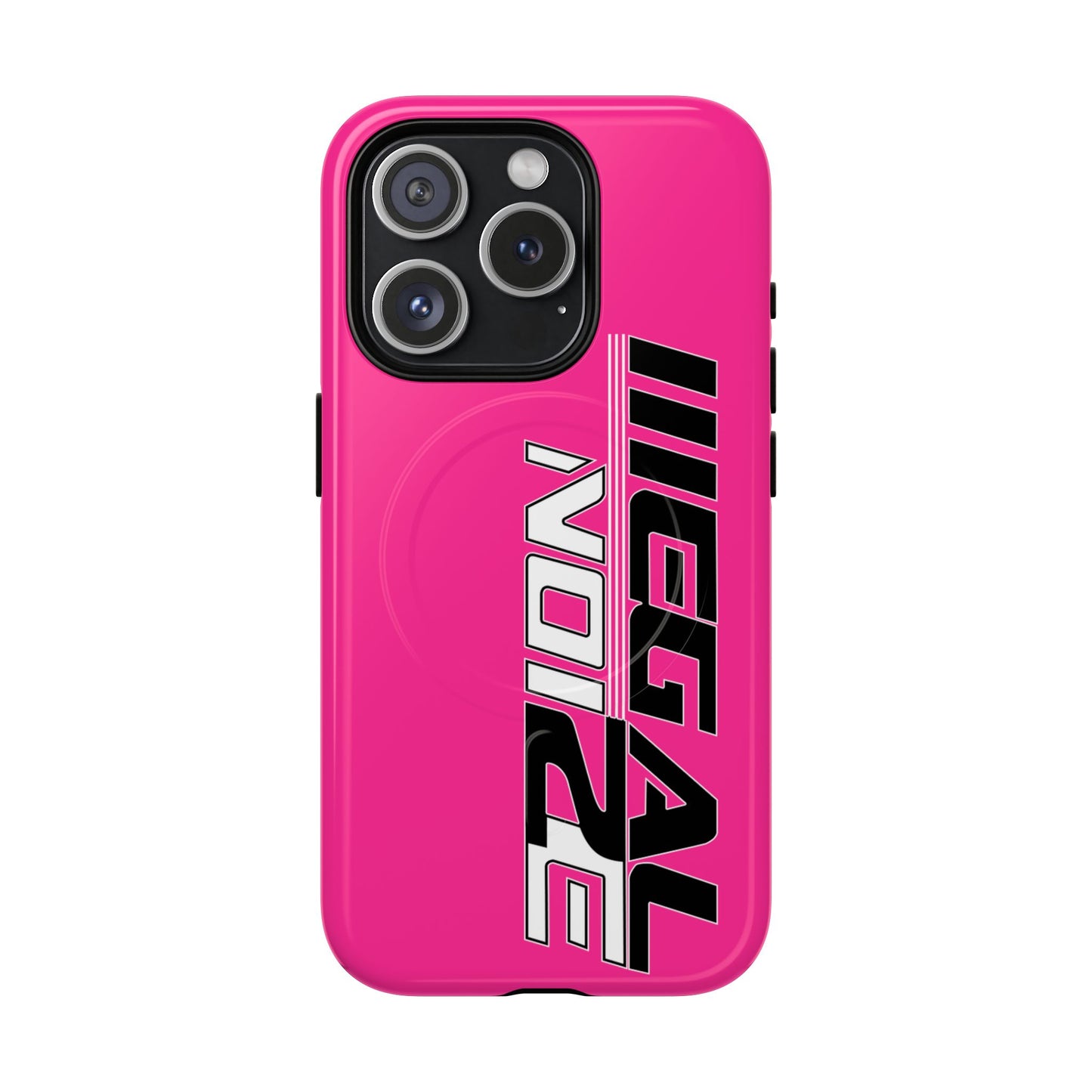Illegal NoiZe Hot Pink Tough Magnetic iPhone Case