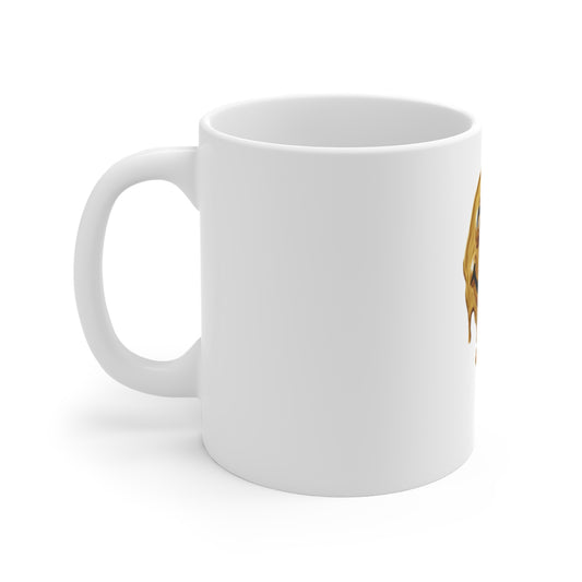 Golden Drip Smiley Mug
