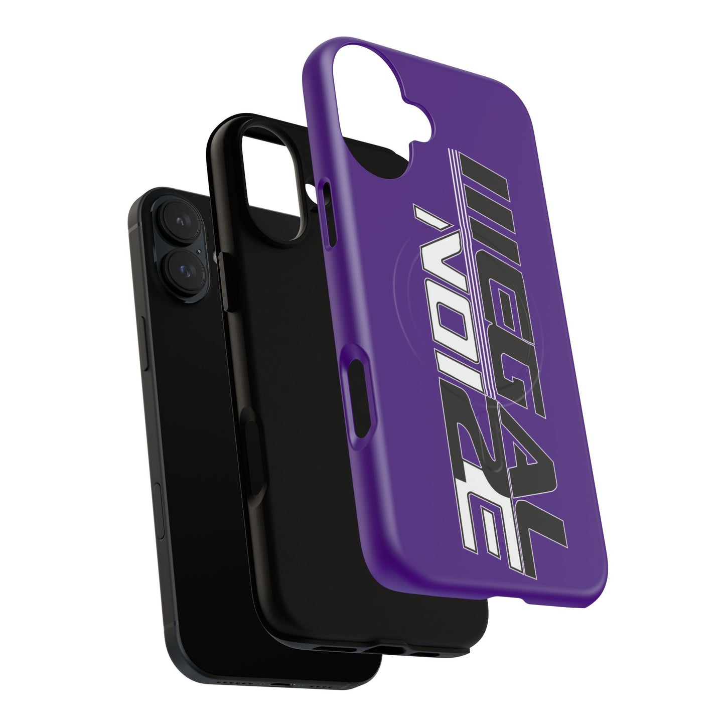 Illegal NoiZe Deep Purple Tough Magnetic iPhone Case