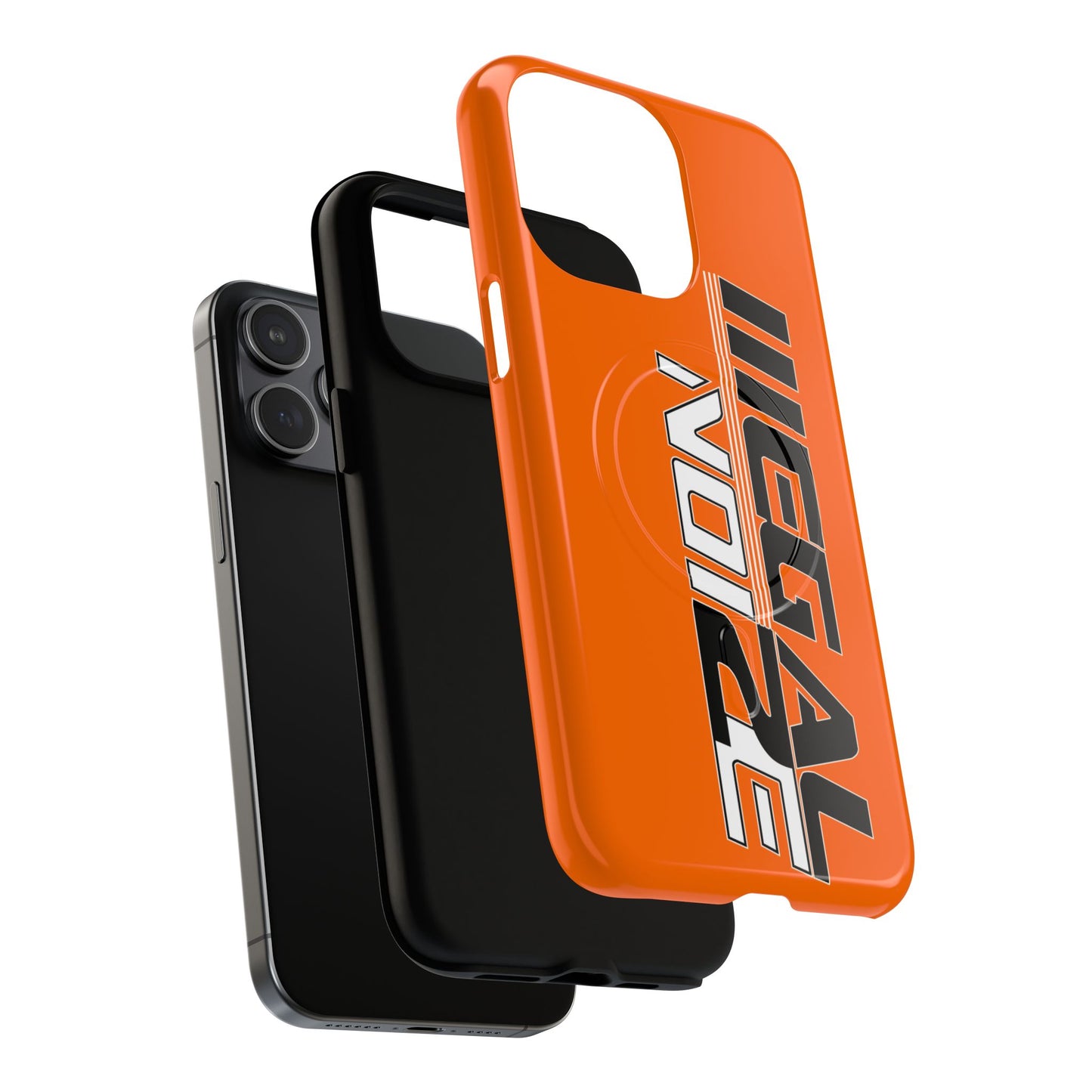 Illegal NoiZe Cosmic Orange Tough Magnetic iPhone Case
