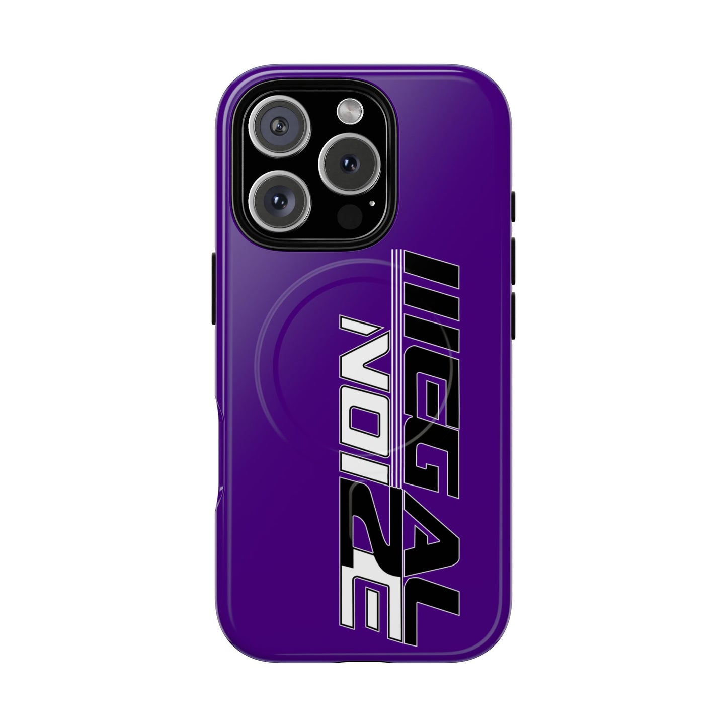 Illegal NoiZe Deep Purple Tough Magnetic iPhone Case