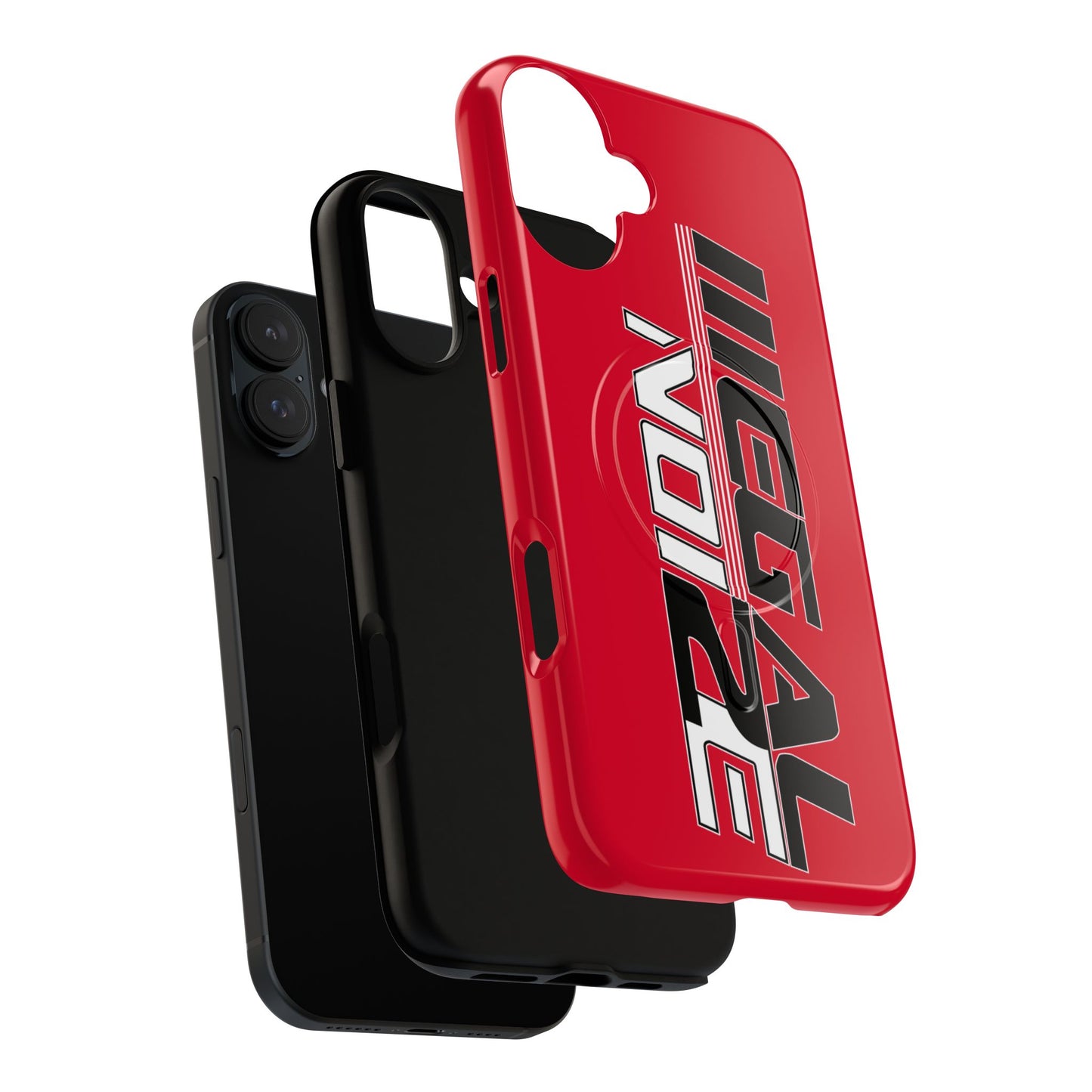 Illegal NoiZe Racing Red Tough Magnetic iPhone Case