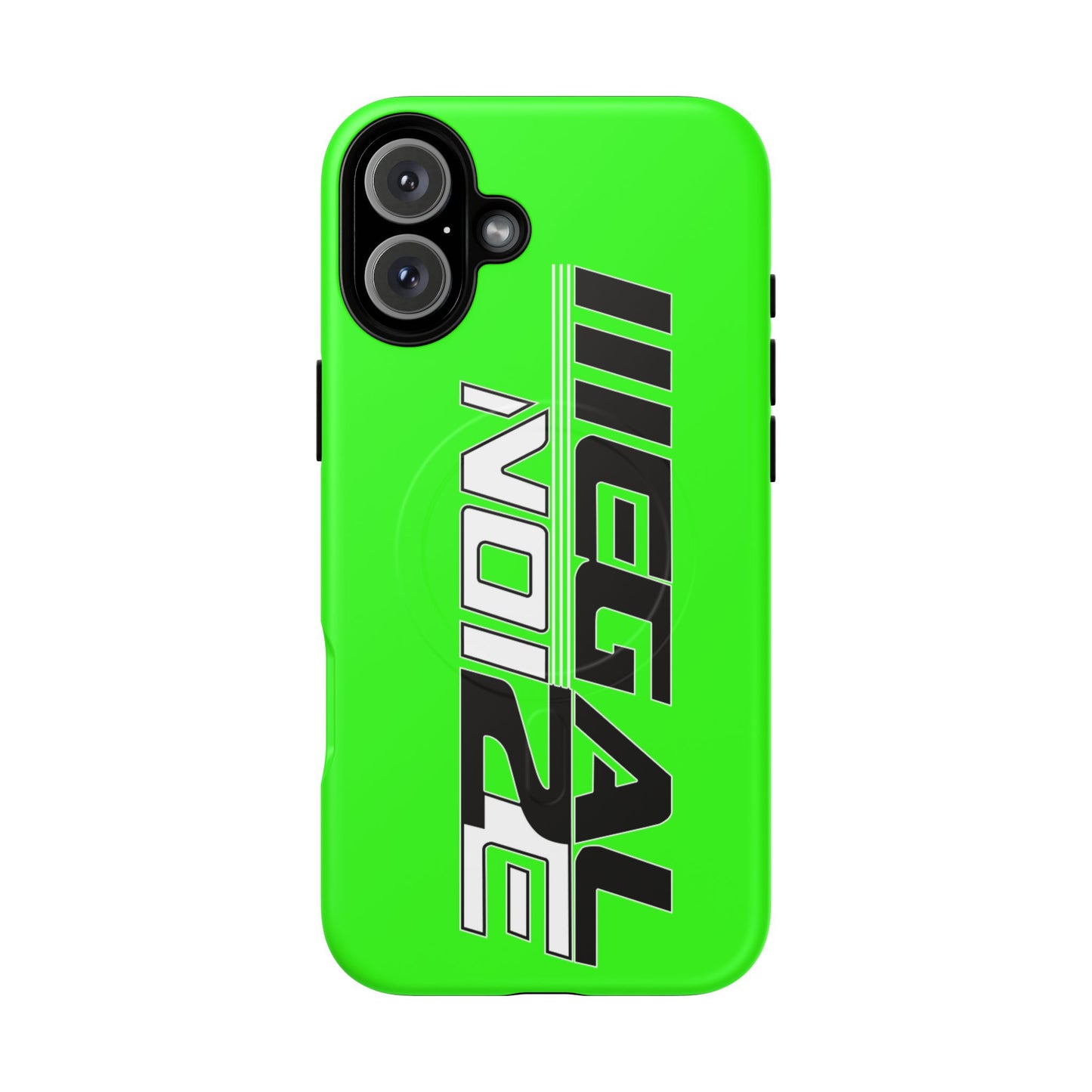 Illegal NoiZe Neon Green Tough Magnetic iPhone Case